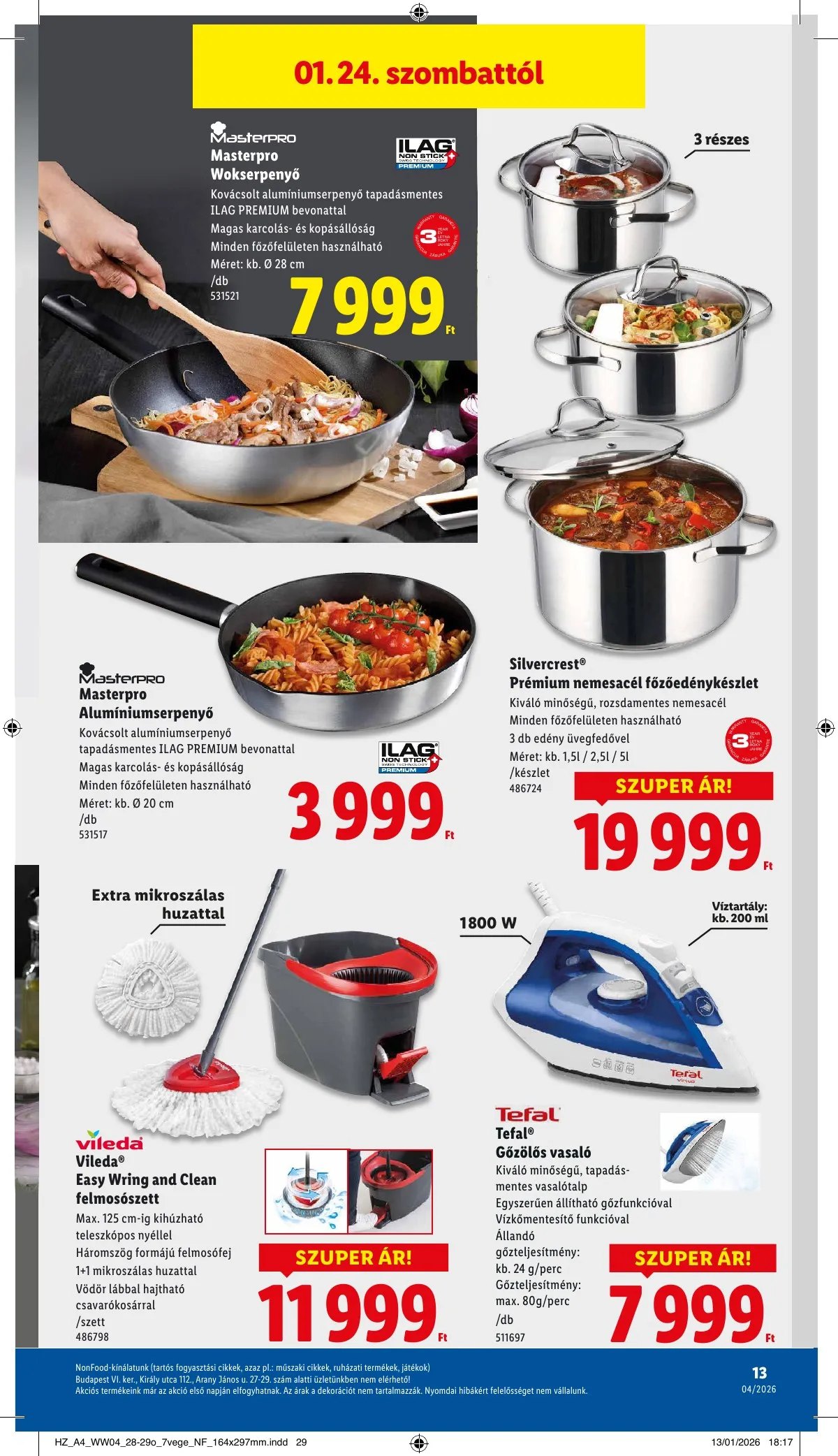 Lidl akciós újság Nonfood 01.22–01.22 – 13. oldal