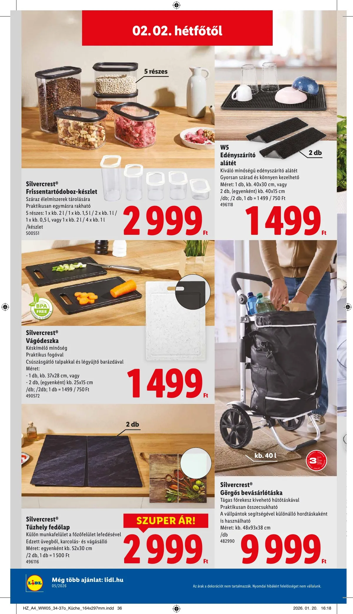 Lidl akciós újság Nonfood 01.29–01.29 – 18. oldal