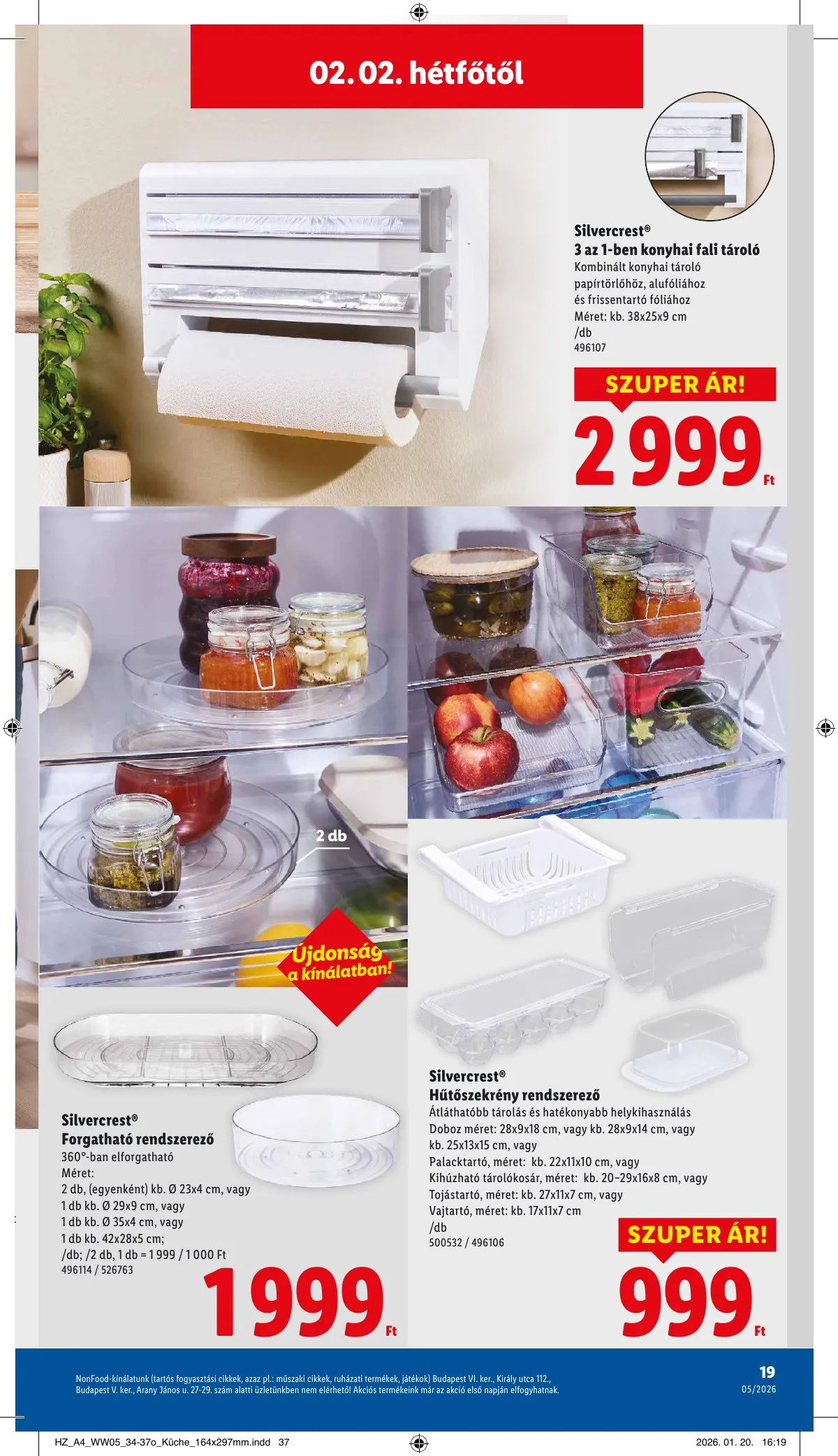 Lidl akciós újság Nonfood 01.29–01.29 – 19. oldal