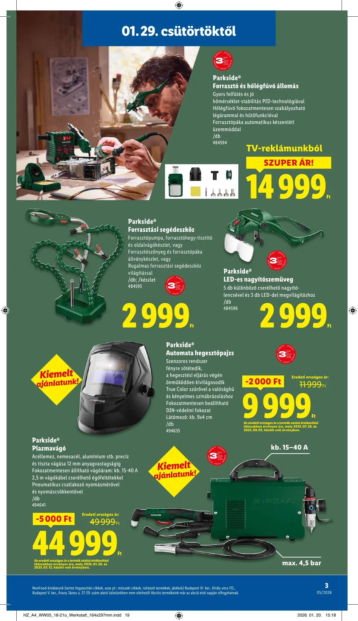 Lidl akciós újság Nonfood 01.29–01.29 – 3. oldal