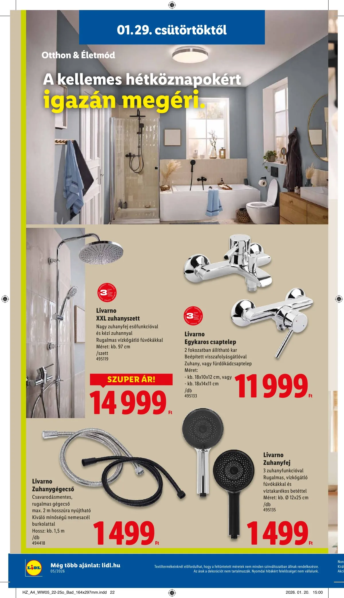 Lidl akciós újság Nonfood 01.29–01.29 – 6. oldal
