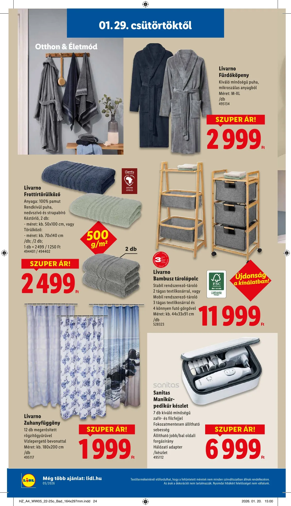 Lidl akciós újság Nonfood 01.29–01.29 – 8. oldal