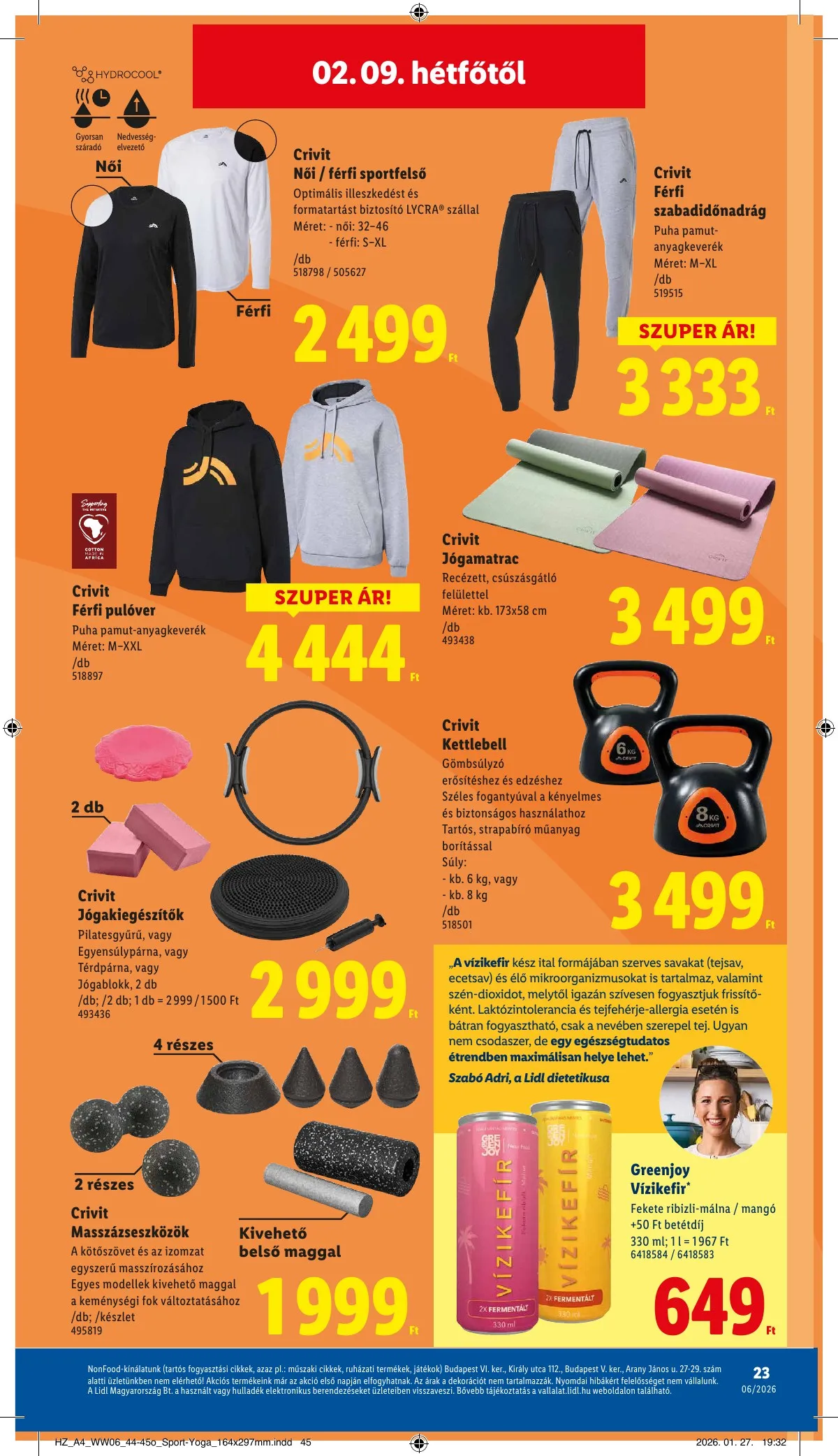 Lidl akciós újság Nonfood 02.05–02.05 – 23. oldal