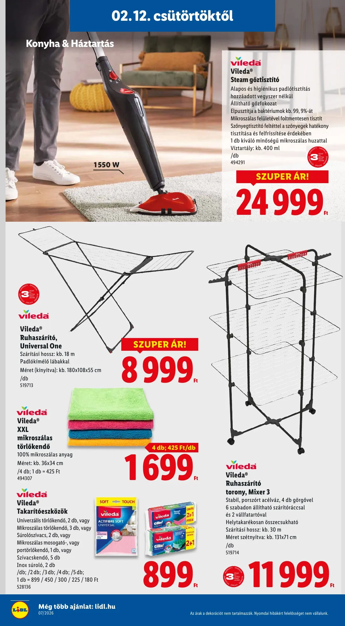 Lidl akciós újság Nonfood 02.12–02.12 – 12. oldal
