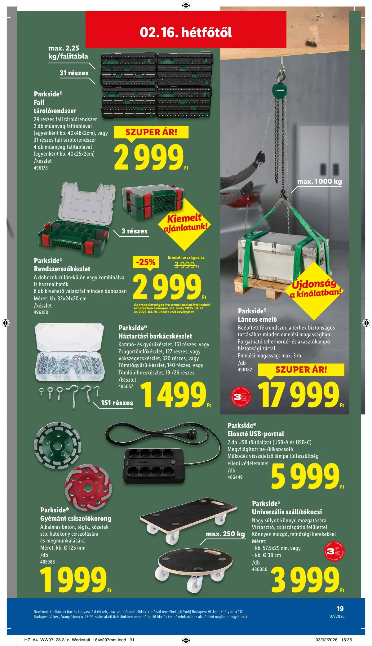 Lidl akciós újság Nonfood 02.12–02.12 – 19. oldal
