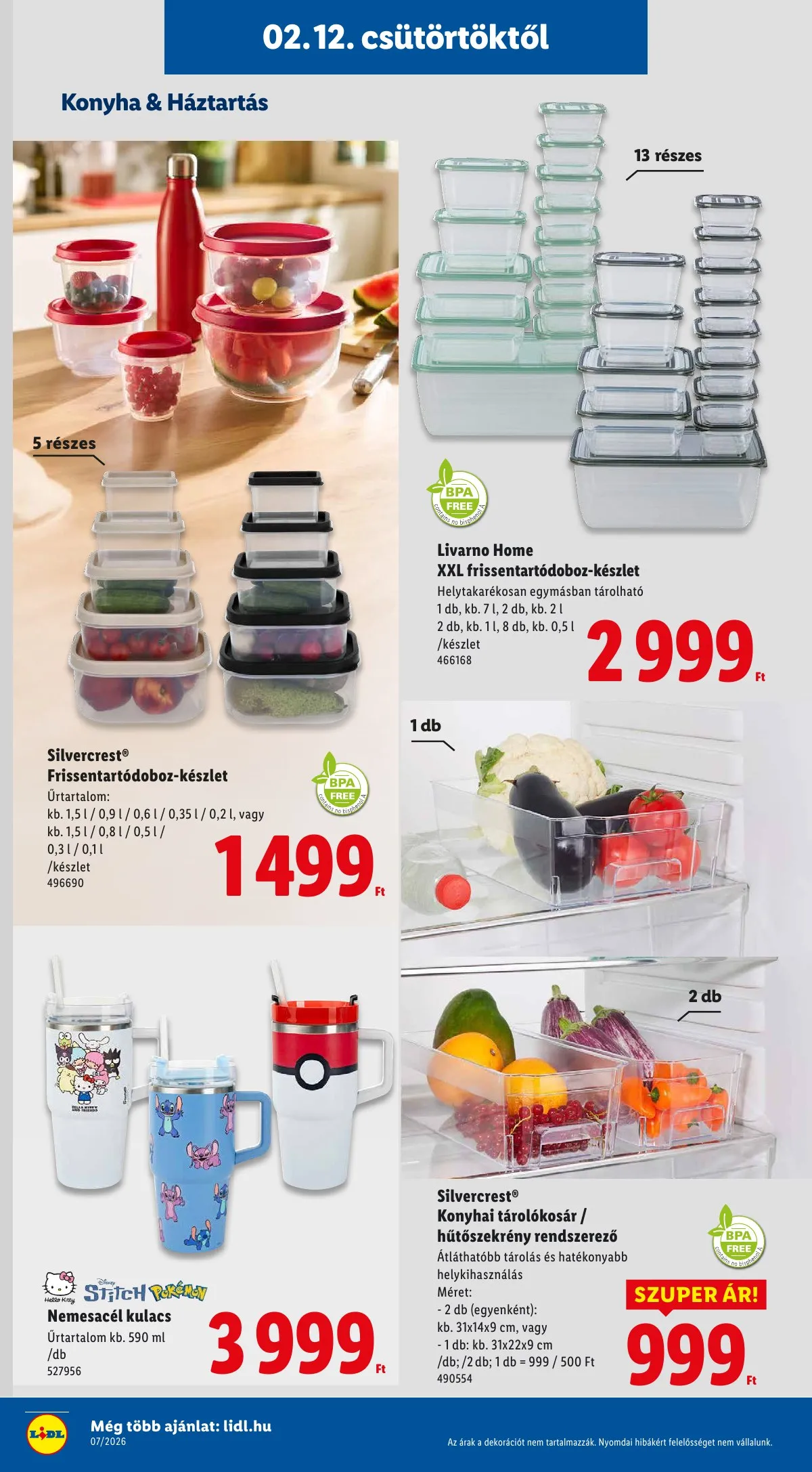 Lidl akciós újság Nonfood 02.12–02.12 – 8. oldal