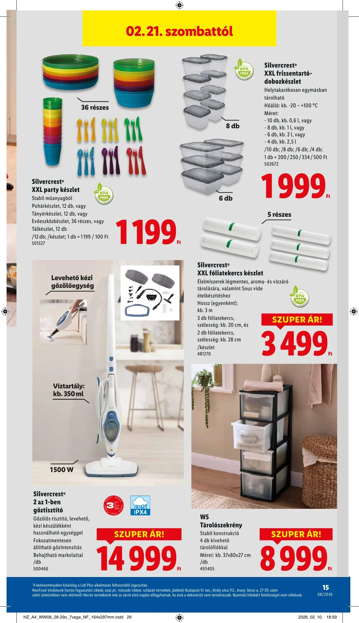 Lidl akciós újság Nonfood 02.19–02.19 – 15. oldal