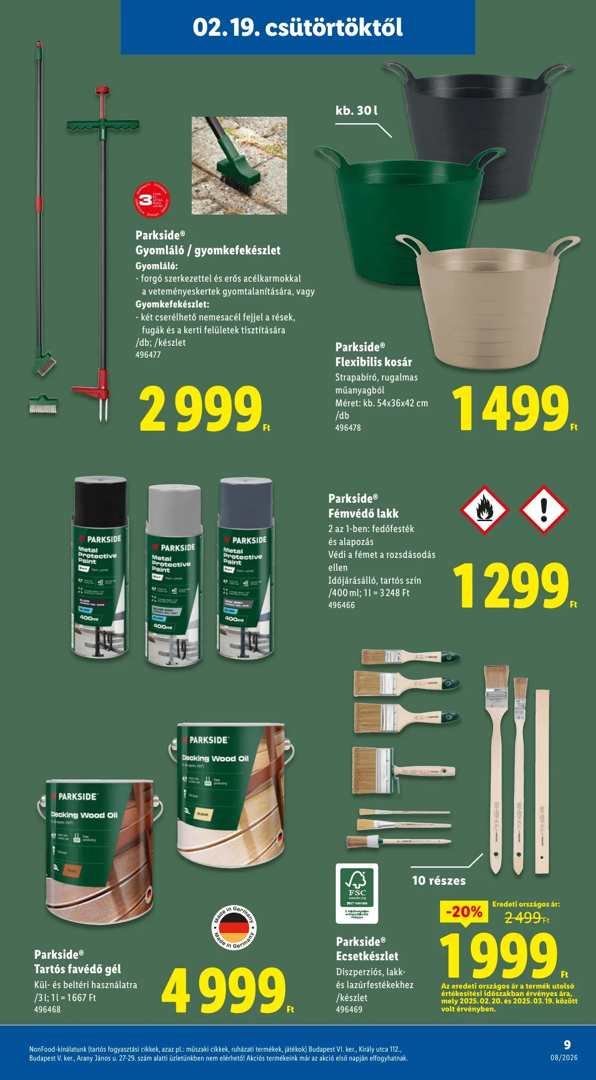 Lidl akciós újság Nonfood 02.19–02.19 – 9. oldal