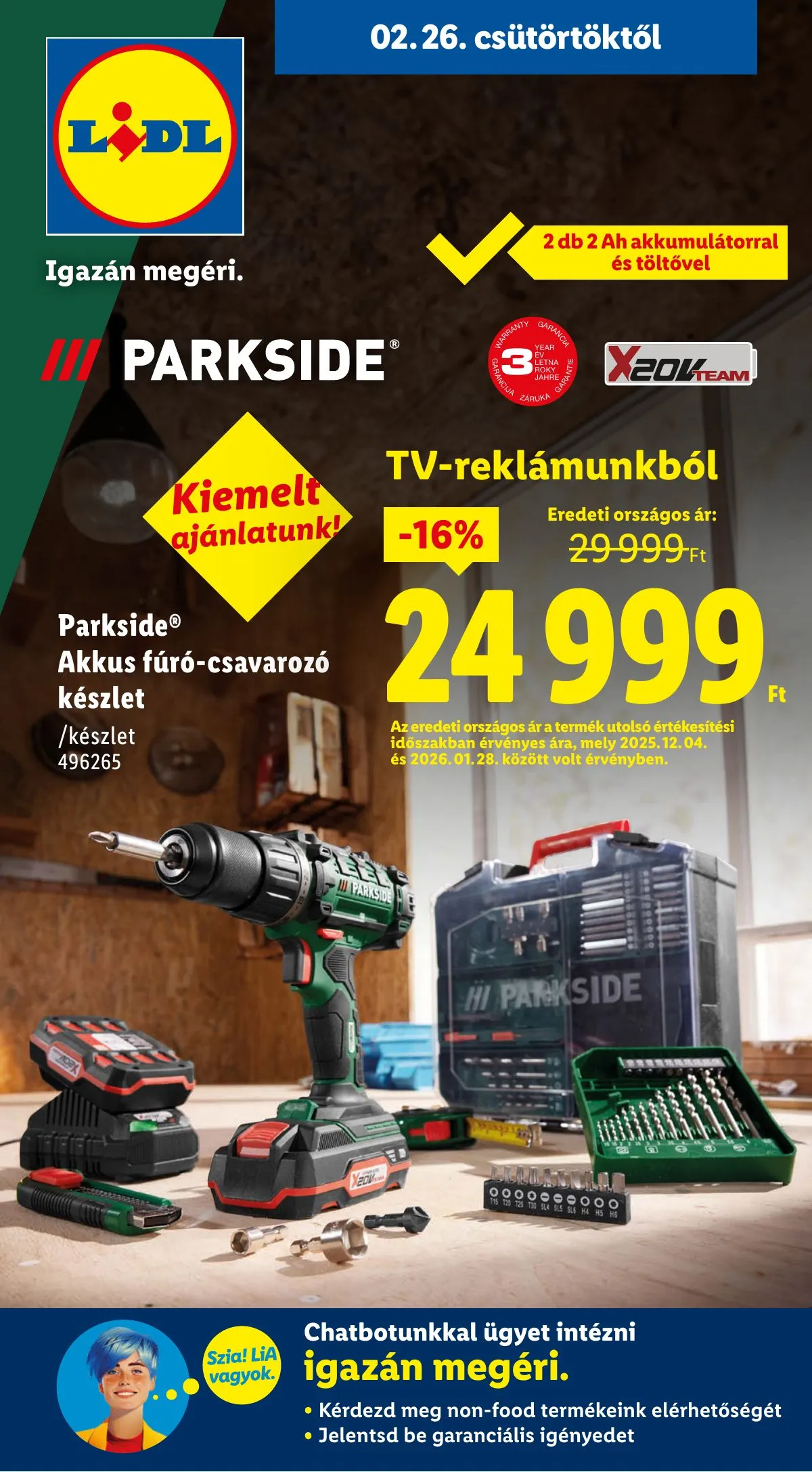 Lidl akciós újság Nonfood 02.26–02.26