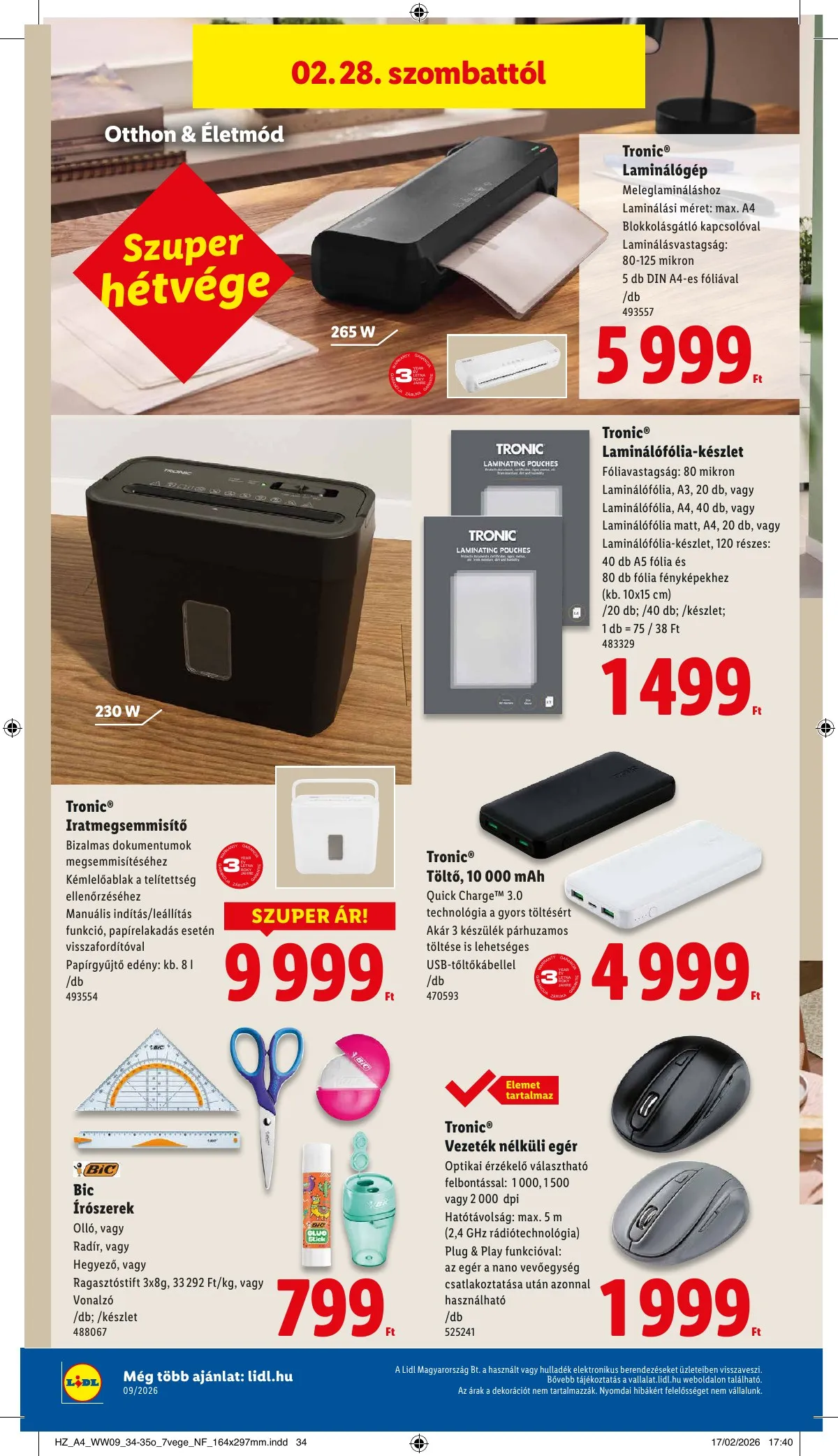 Lidl akciós újság Nonfood 02.26–02.26 – 12. oldal