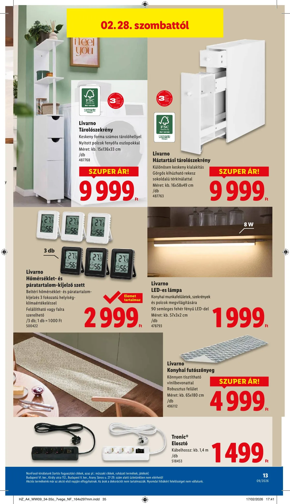 Lidl akciós újság Nonfood 02.26–02.26 – 13. oldal