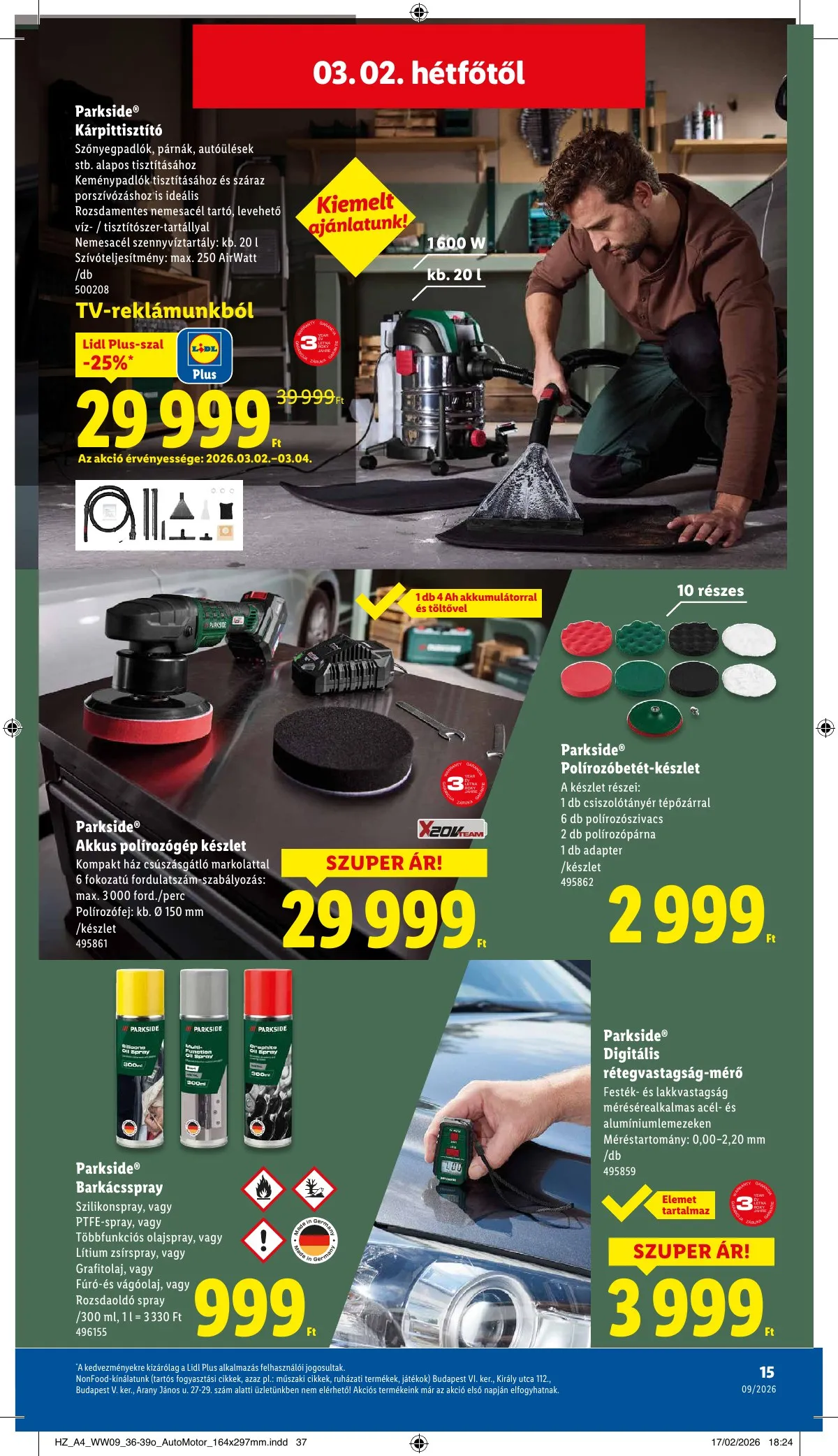 Lidl akciós újság Nonfood 02.26–02.26 – 15. oldal