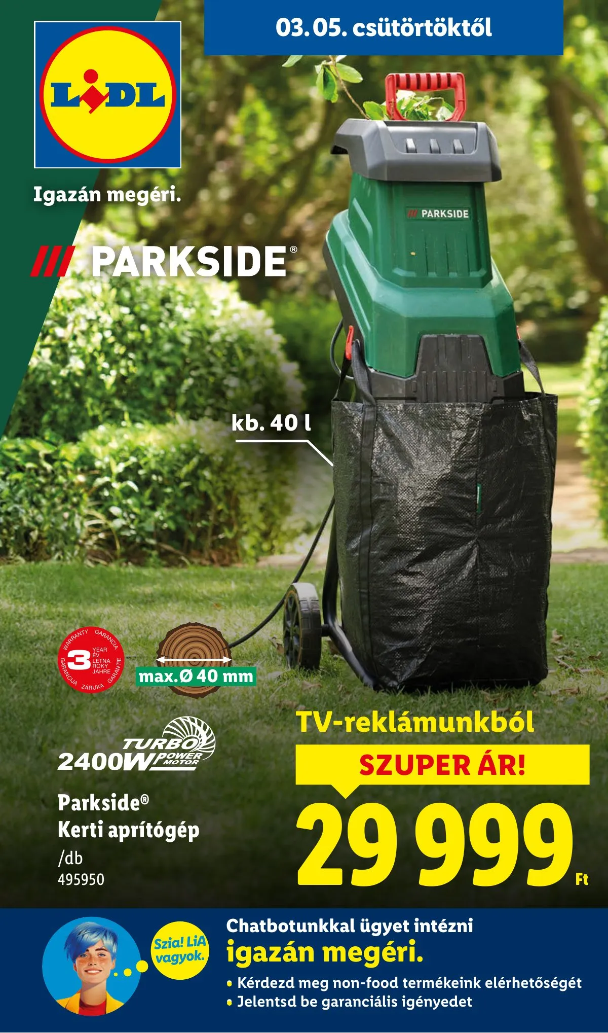 Lidl akciós újság Nonfood 03.05–03.05