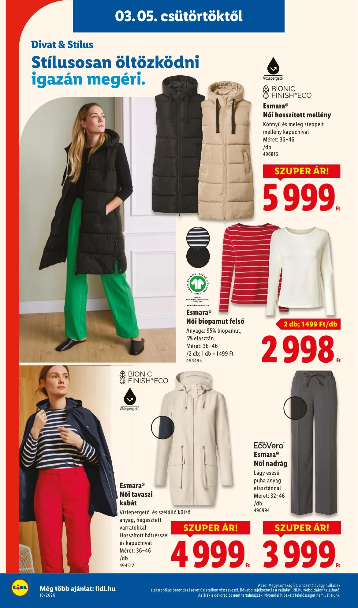 Lidl akciós újság Nonfood 03.05–03.05 – 10. oldal