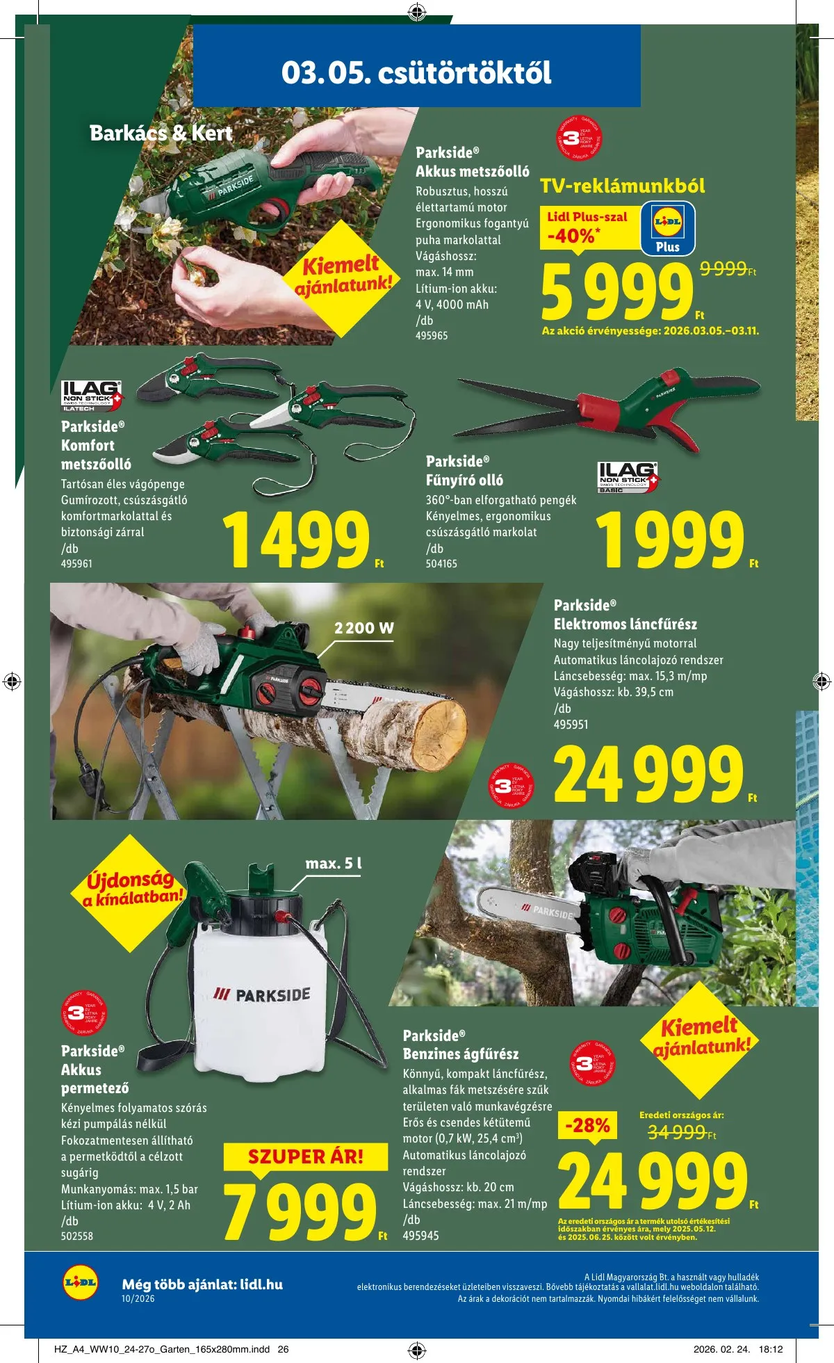 Lidl akciós újság Nonfood 03.05–03.05 – 6. oldal