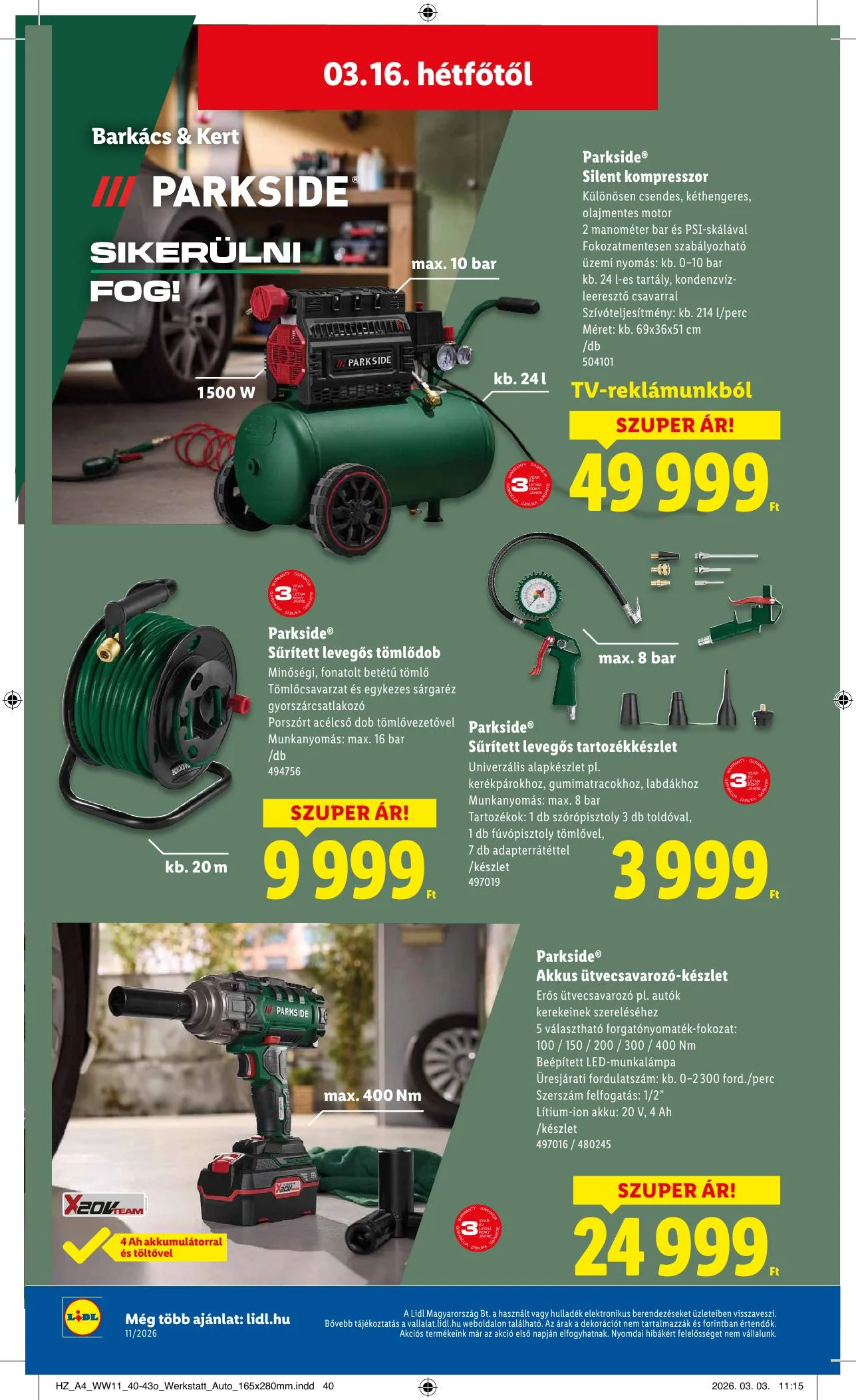 Lidl akciós újság Nonfood 03.12–03.12 – 12. oldal