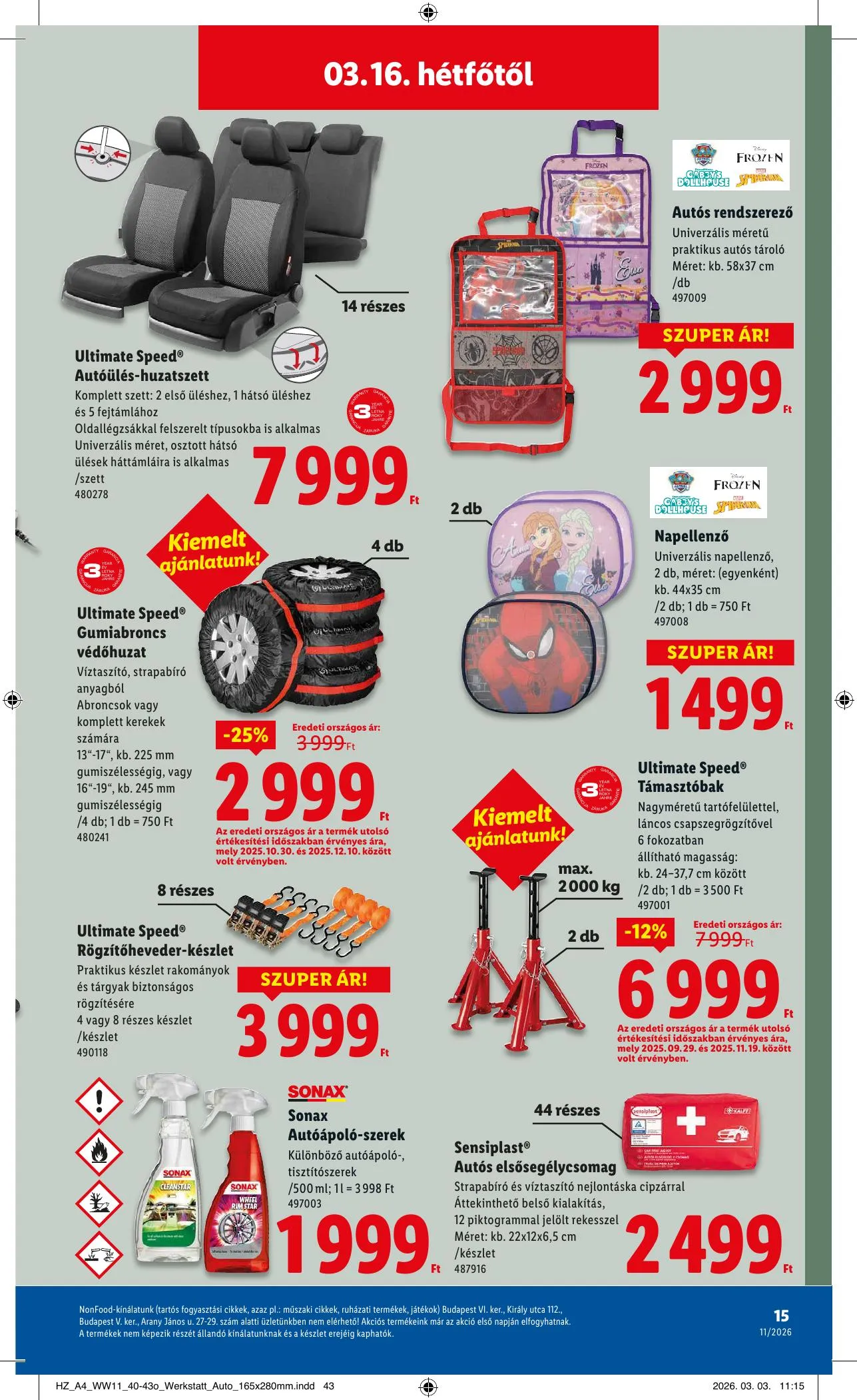 Lidl akciós újság Nonfood 03.12–03.12 – 15. oldal