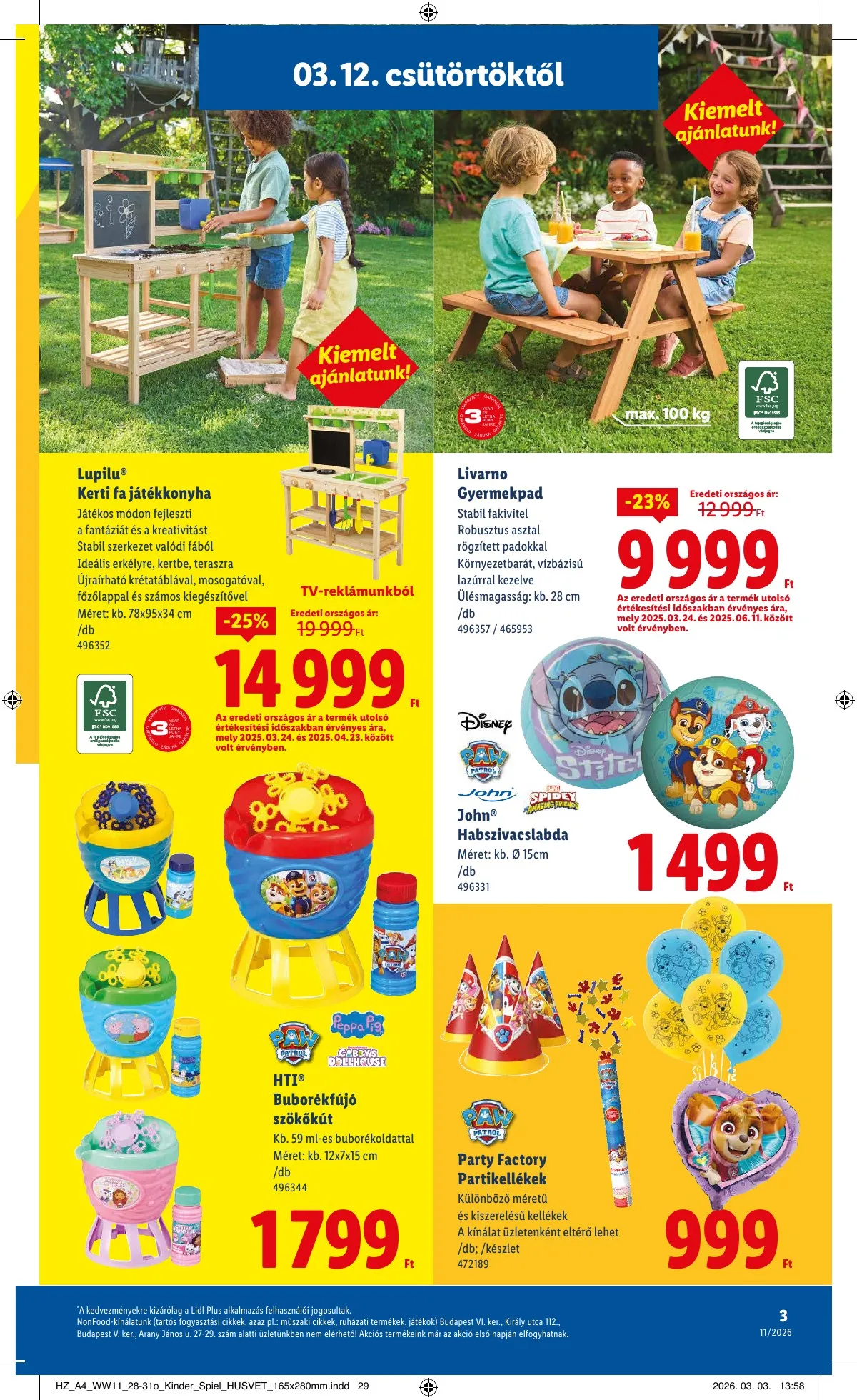 Lidl akciós újság Nonfood 03.12–03.12 – 3. oldal