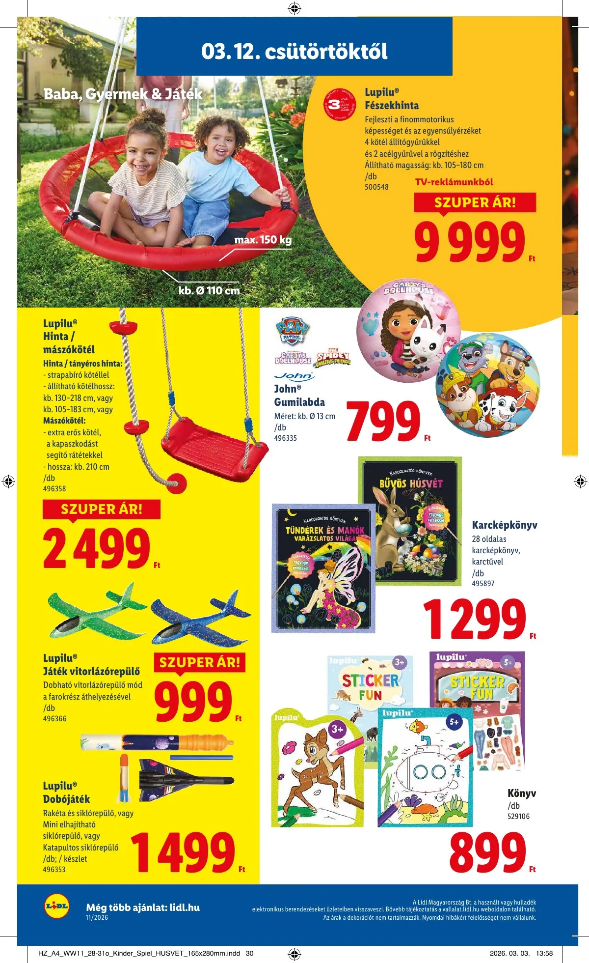 Lidl akciós újság Nonfood 03.12–03.12 – 4. oldal