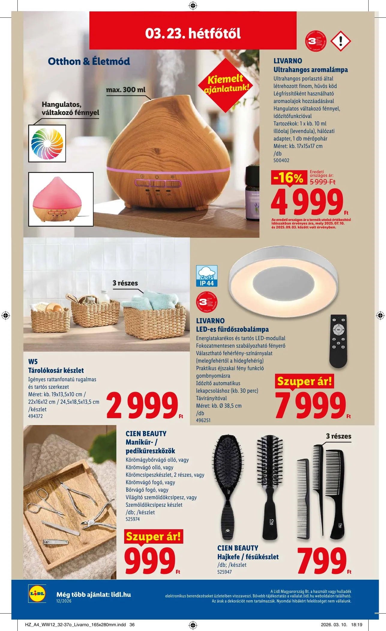 Lidl akciós újság Nonfood 03.19–03.25 – 18. oldal
