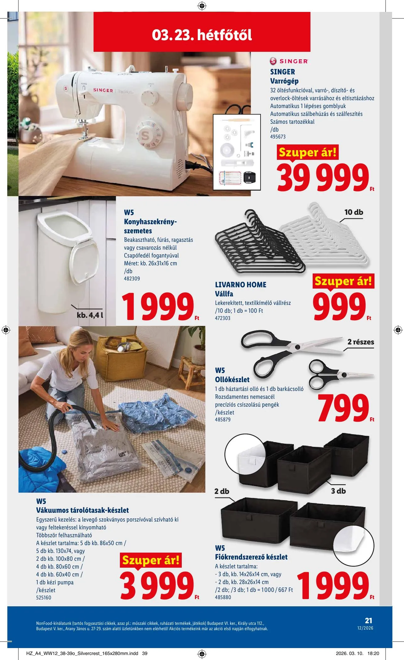 Lidl akciós újság Nonfood 03.19–03.25 – 21. oldal