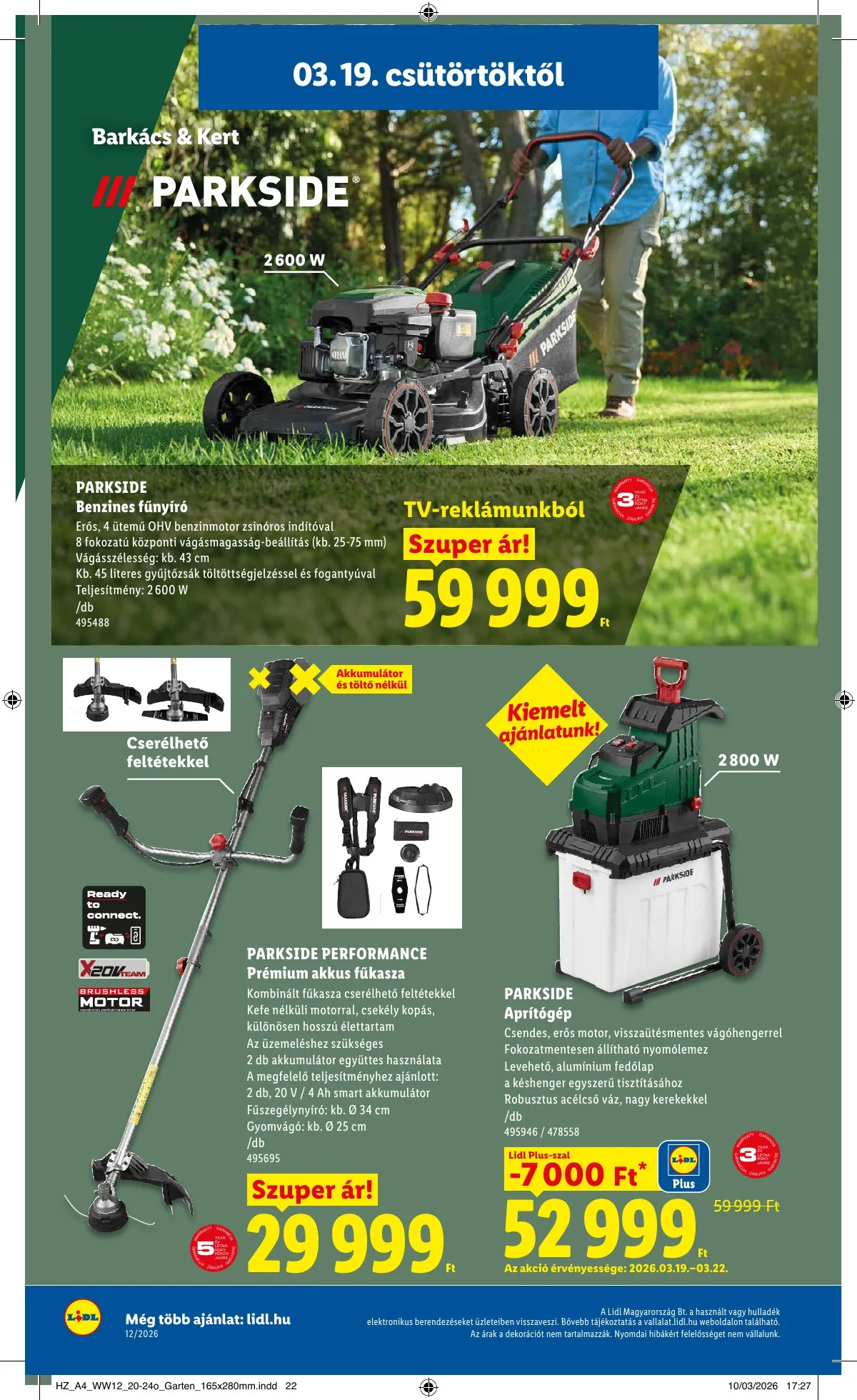 Lidl akciós újság Nonfood 03.19–03.25 – 4. oldal