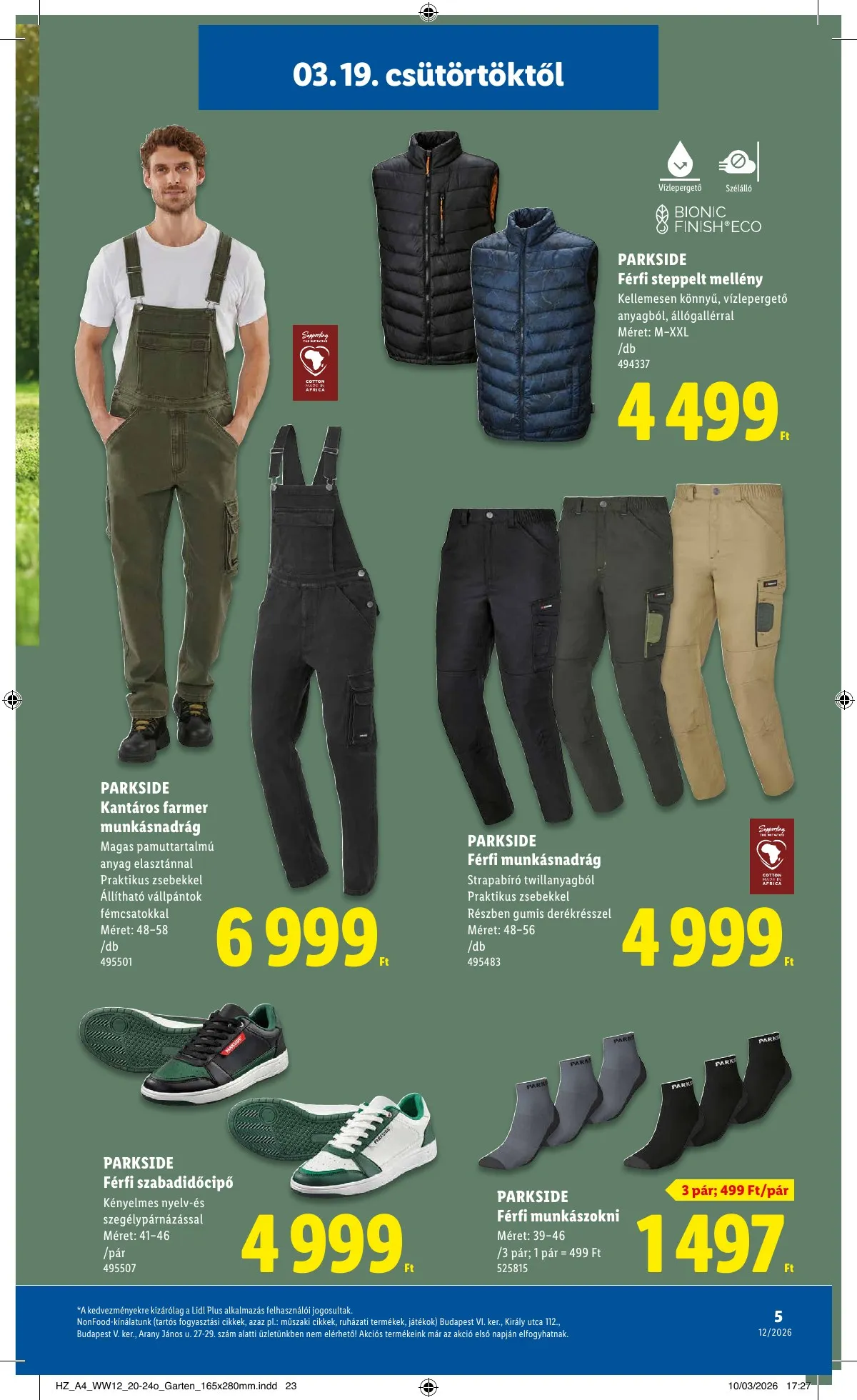 Lidl akciós újság Nonfood 03.19–03.25 – 5. oldal