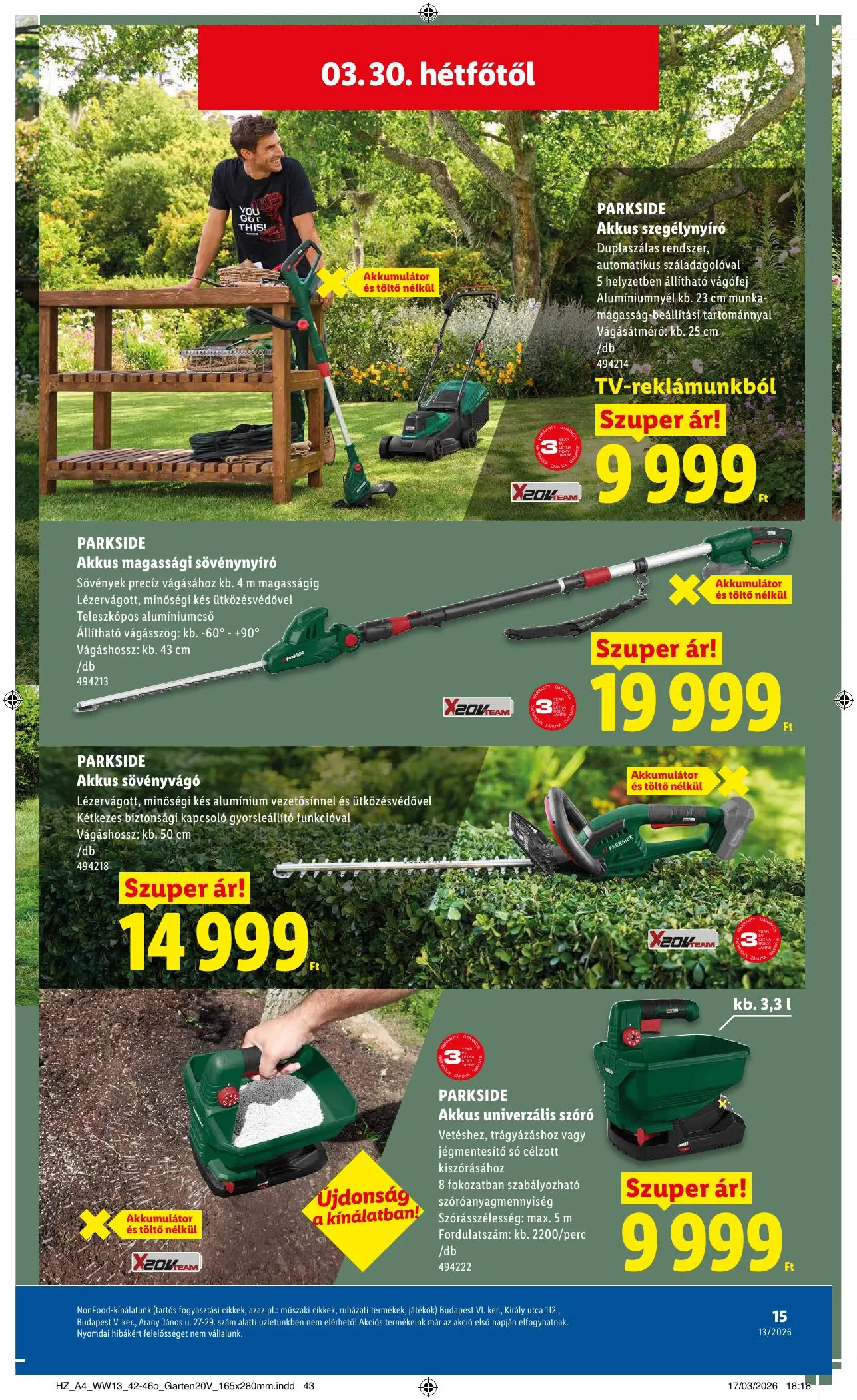 Lidl akciós újság Nonfood 03.26–03.26 – 15. oldal