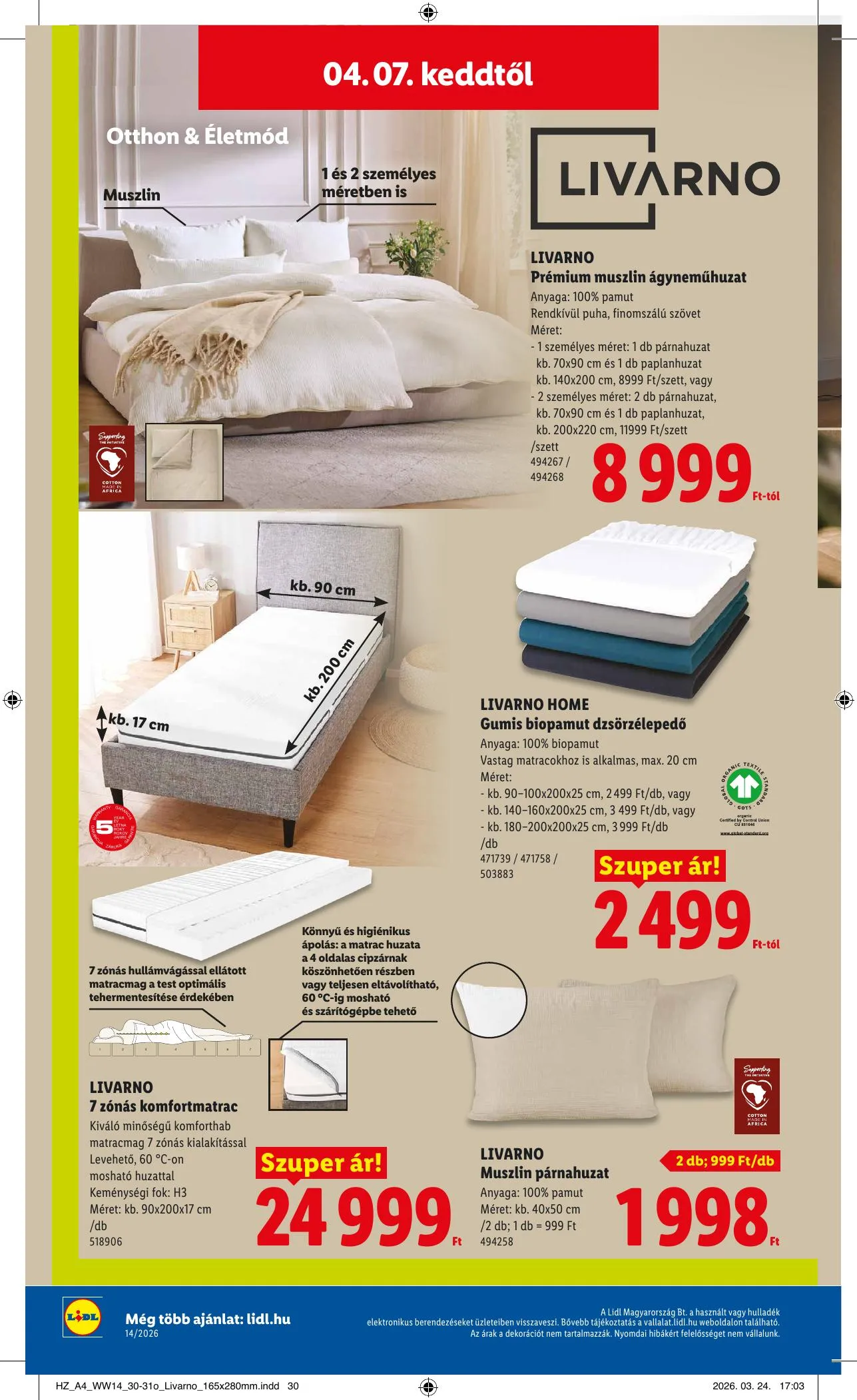 Lidl akciós újság Nonfood 04.01–04.01 – 22. oldal