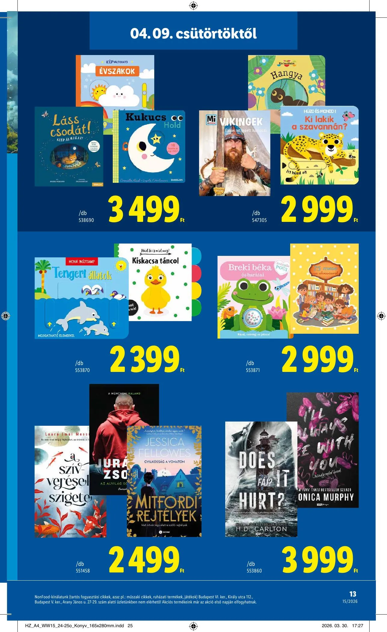 Lidl akciós újság Nonfood 04.09–04.09 – 13. oldal