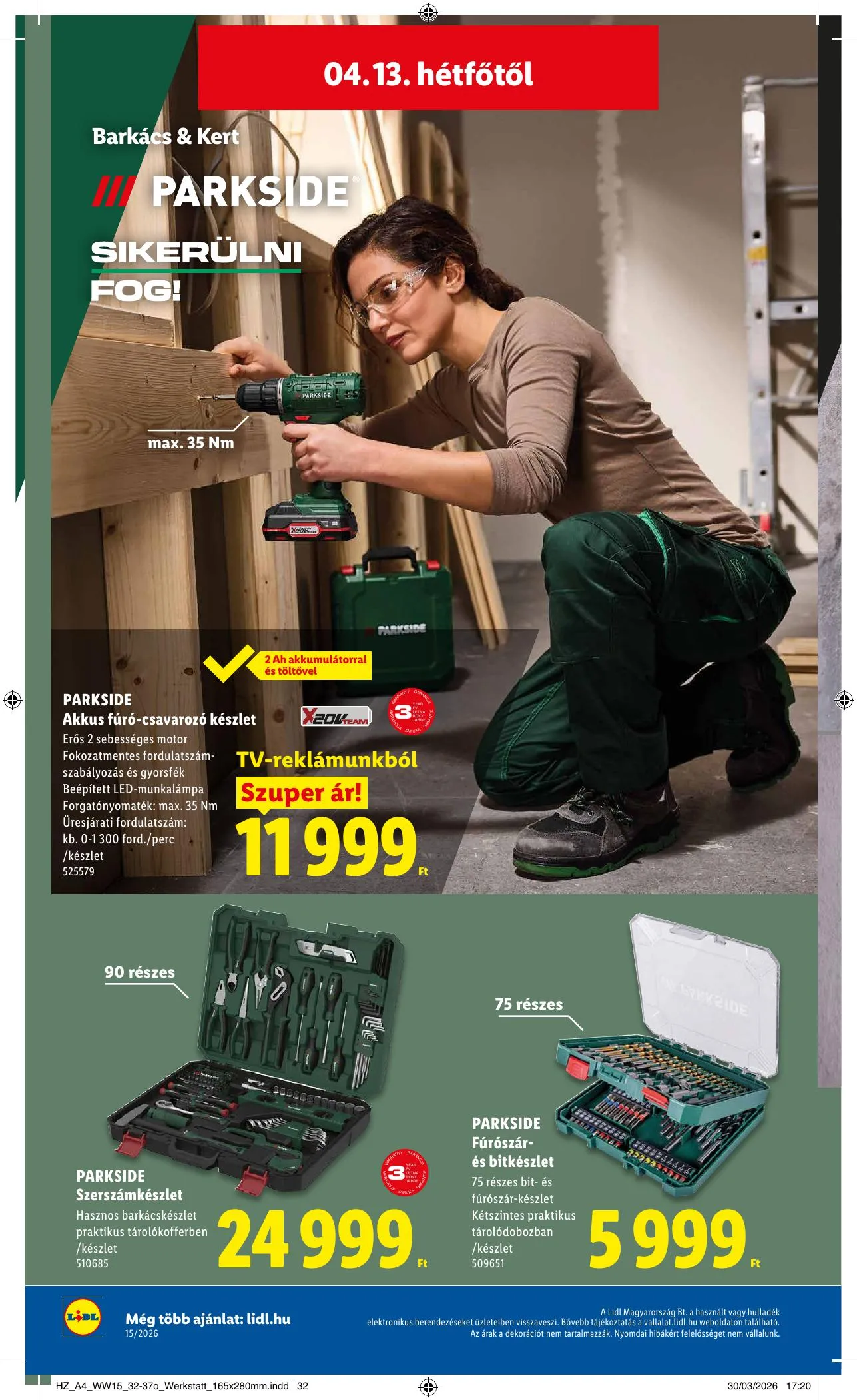 Lidl akciós újság Nonfood 04.09–04.09 – 18. oldal