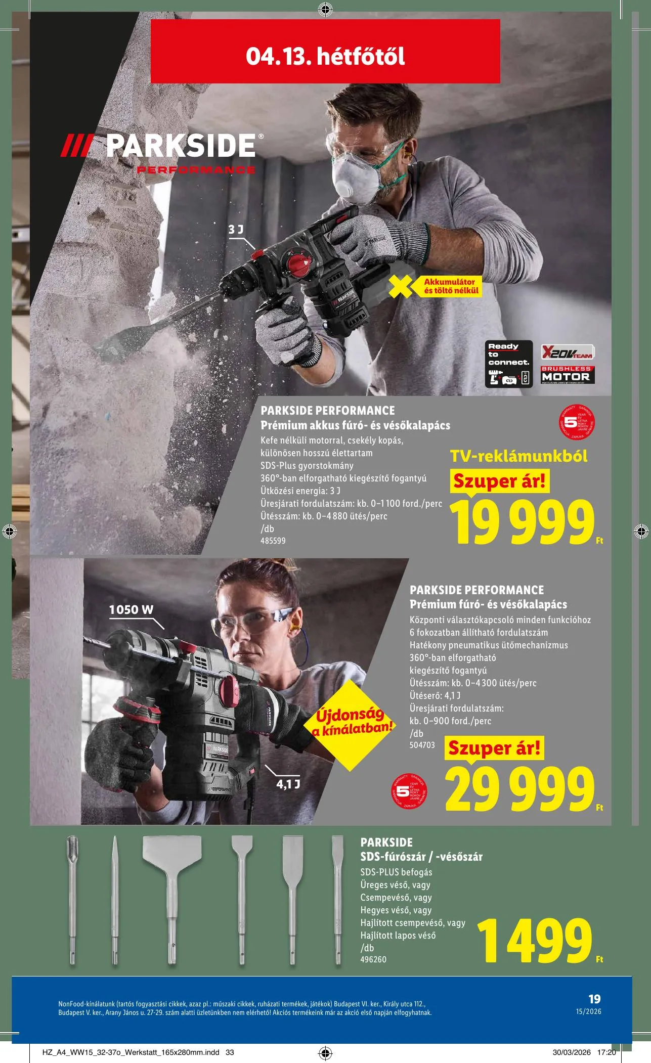 Lidl akciós újság Nonfood 04.09–04.09 – 19. oldal