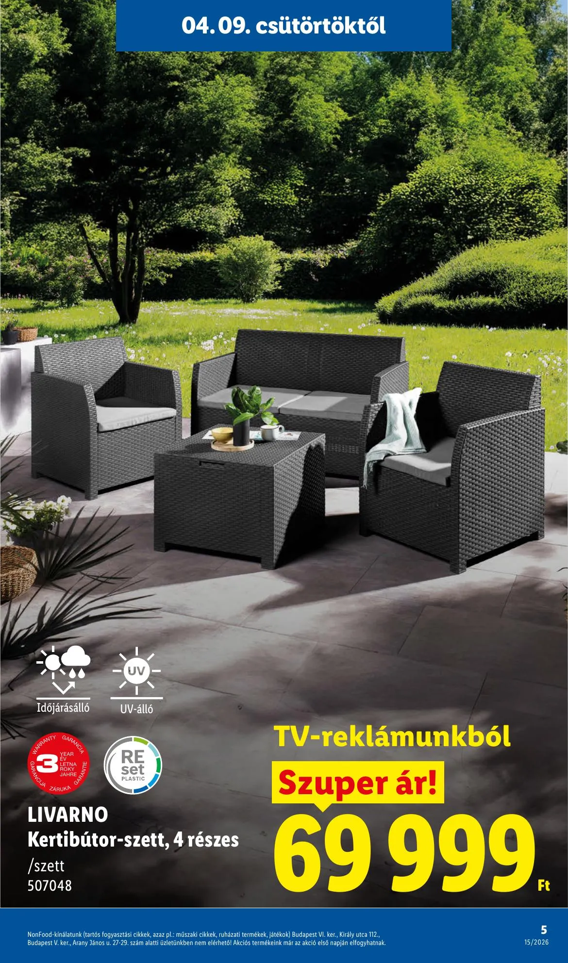 Lidl akciós újság Nonfood 04.09–04.09 – 5. oldal