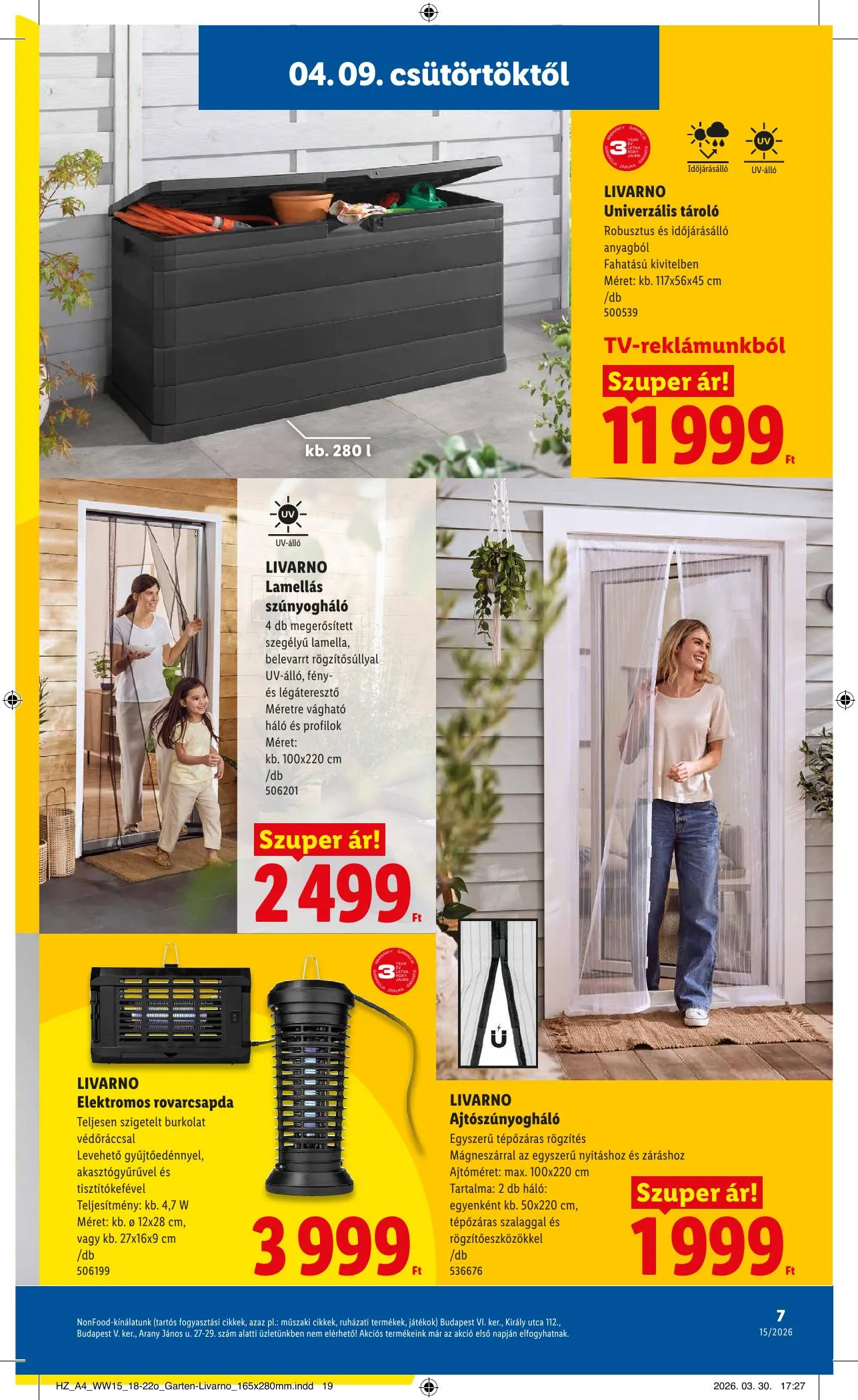 Lidl akciós újság Nonfood 04.09–04.09 – 7. oldal