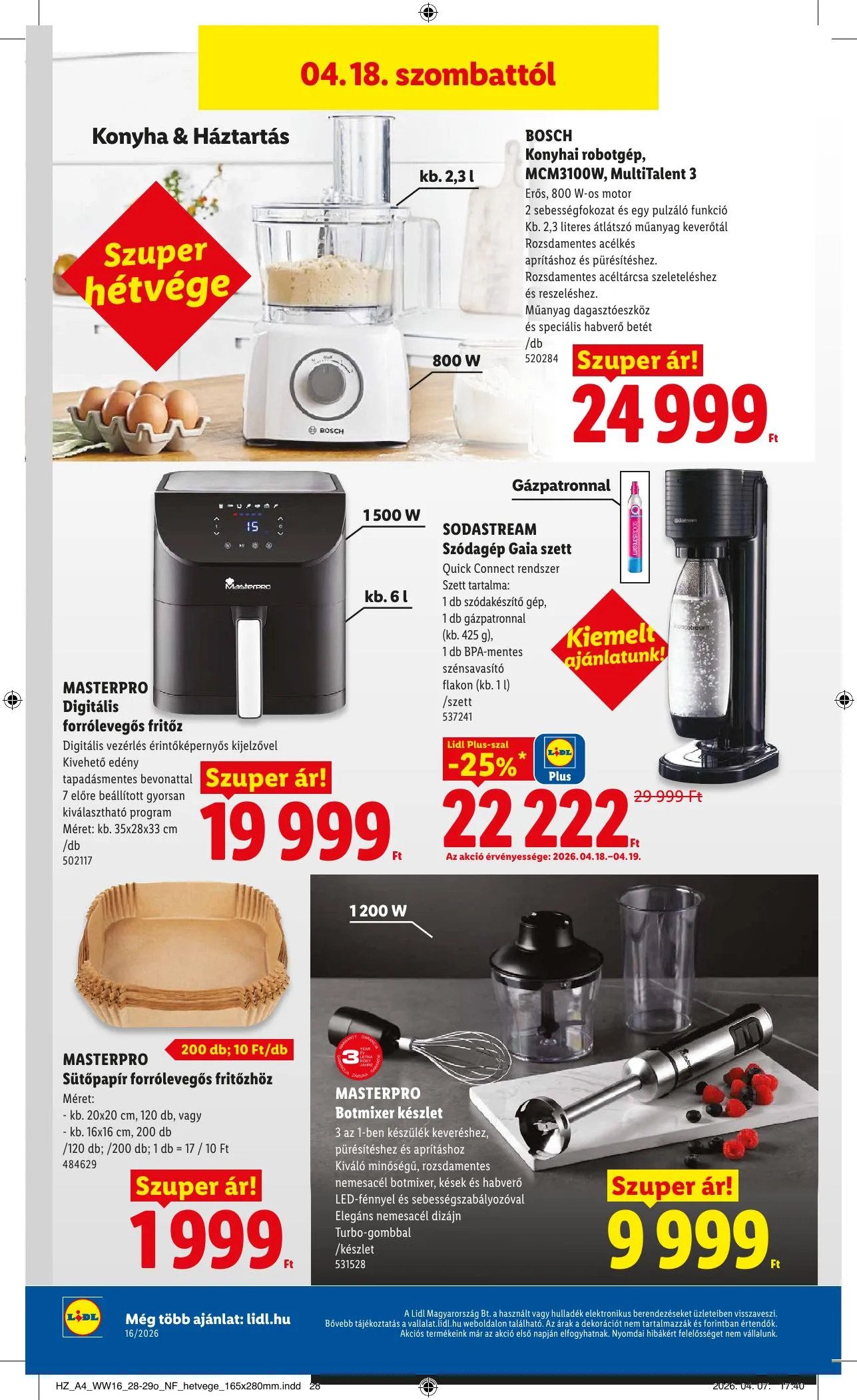 Lidl akciós újság Nonfood 04.16–04.16 – 10. oldal