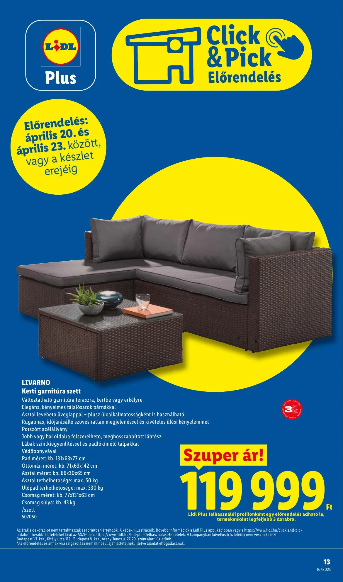 Lidl akciós újság Nonfood 04.16–04.16 – 13. oldal