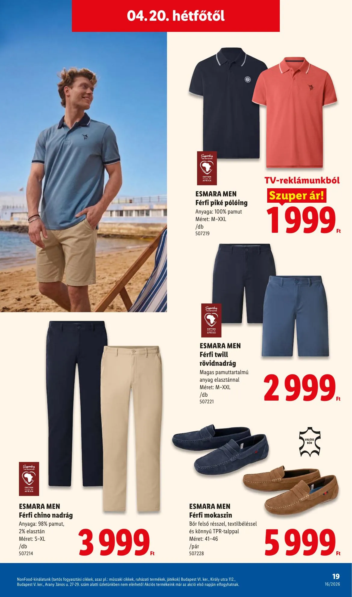 Lidl akciós újság Nonfood 04.16–04.16 – 19. oldal