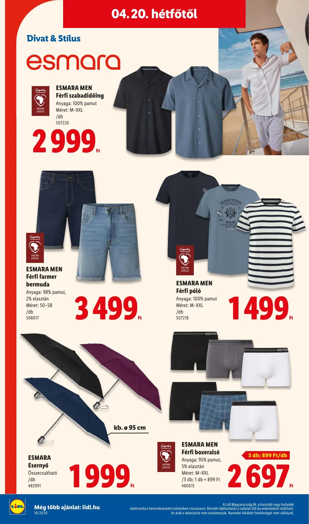 Lidl akciós újság Nonfood 04.16–04.16 – 20. oldal