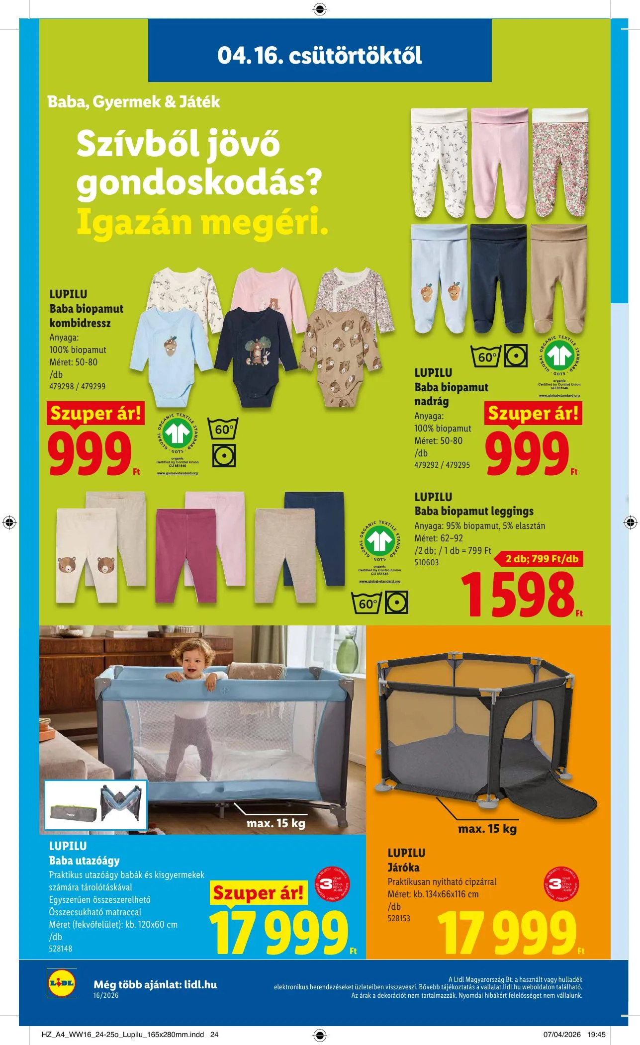 Lidl akciós újság Nonfood 04.16–04.16 – 8. oldal