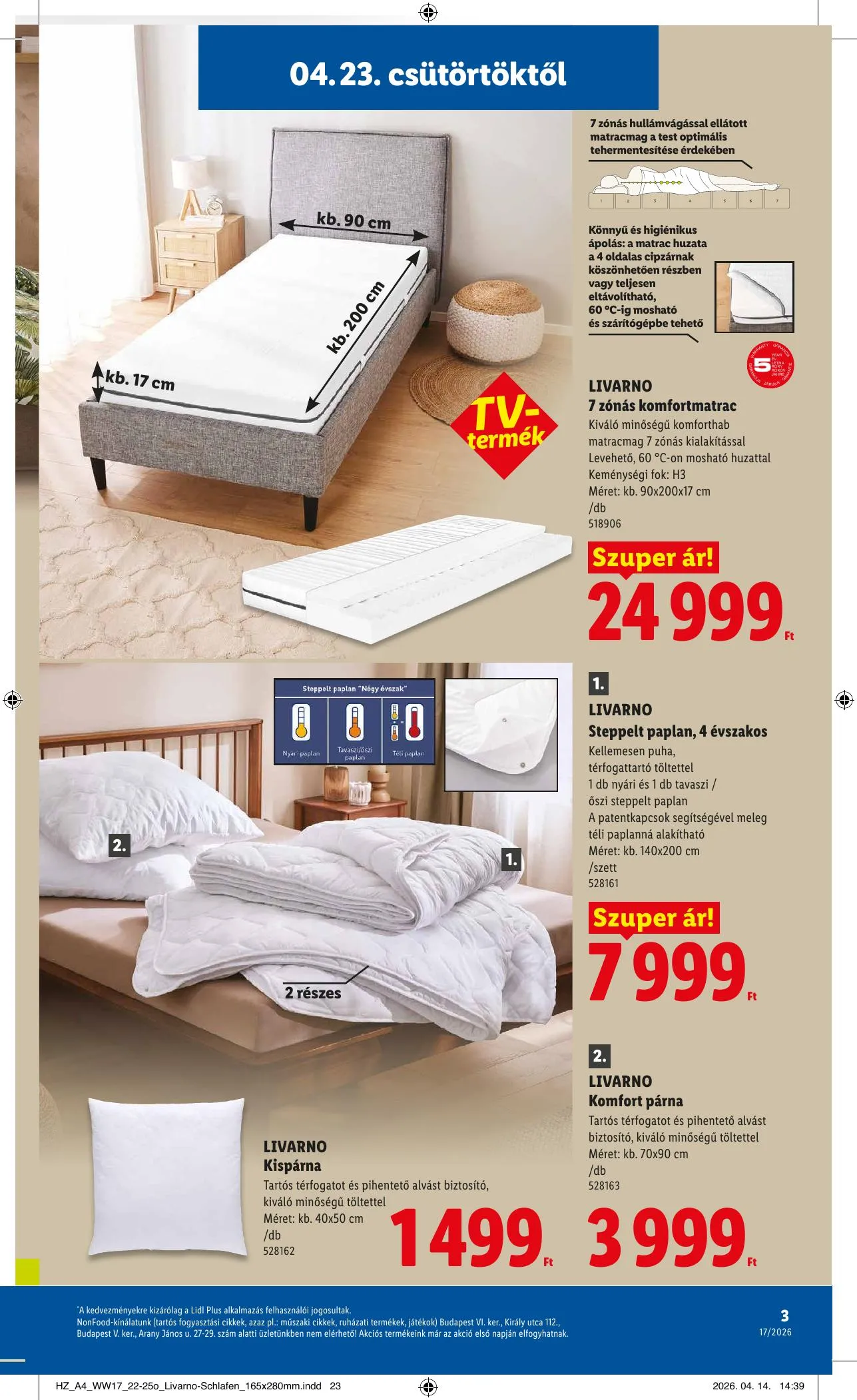 Lidl akciós újság Nonfood 04.23–04.23 – 3. oldal