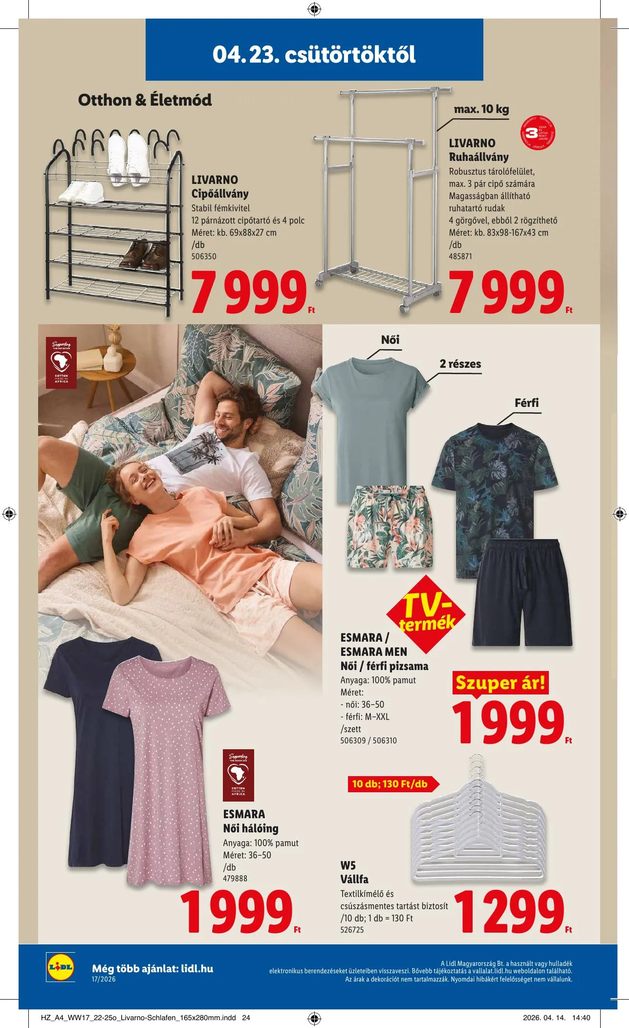 Lidl akciós újság Nonfood 04.23–04.23 – 4. oldal