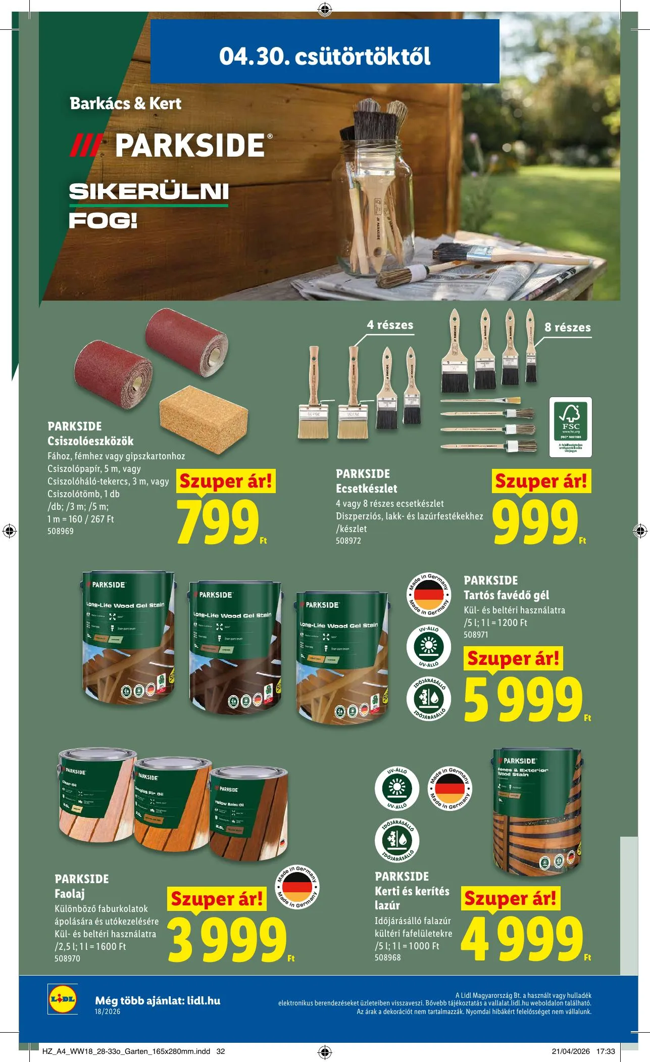 Lidl akciós újság Nonfood 04.30–04.30 – 12. oldal