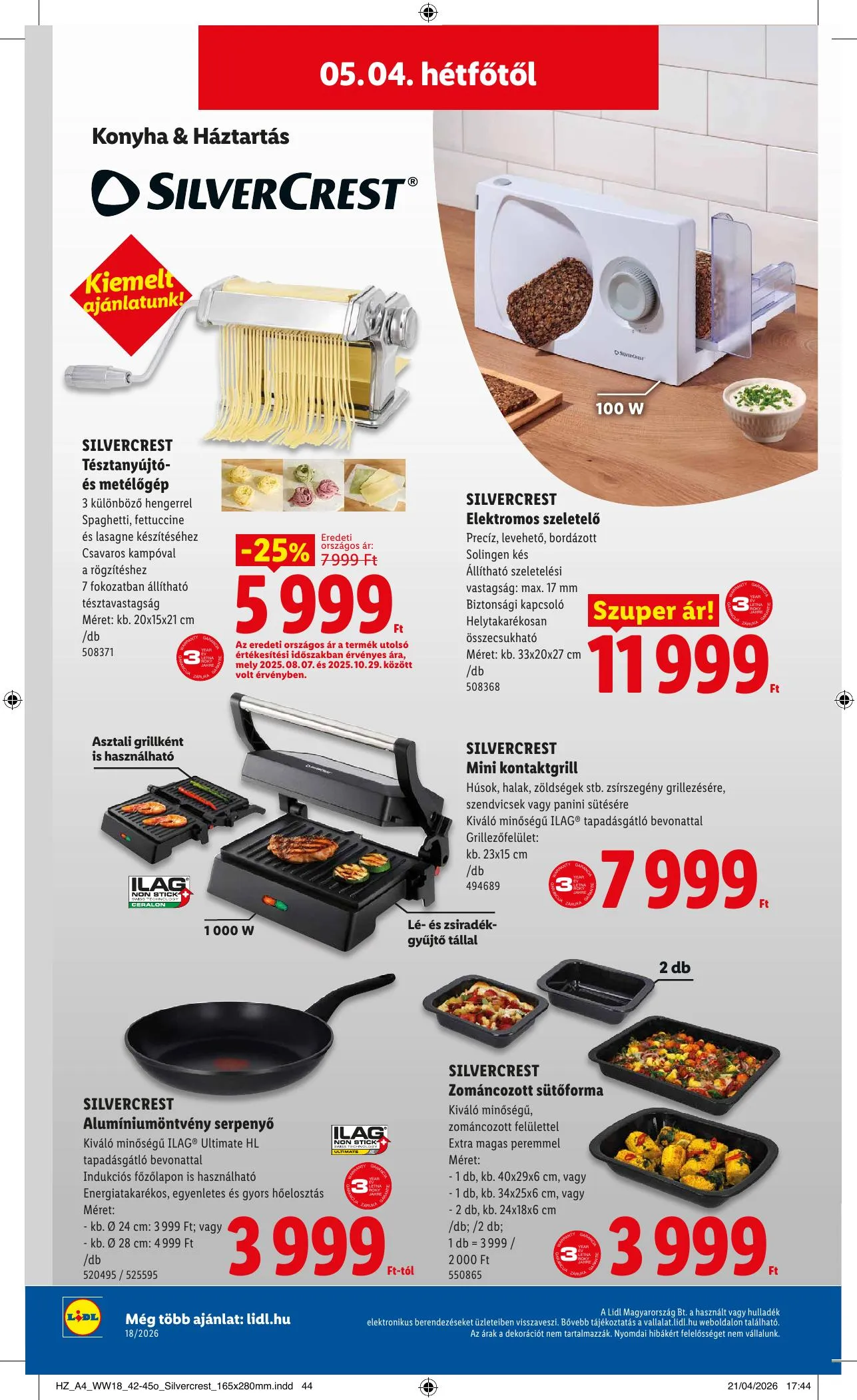 Lidl akciós újság Nonfood 04.30–04.30 – 24. oldal