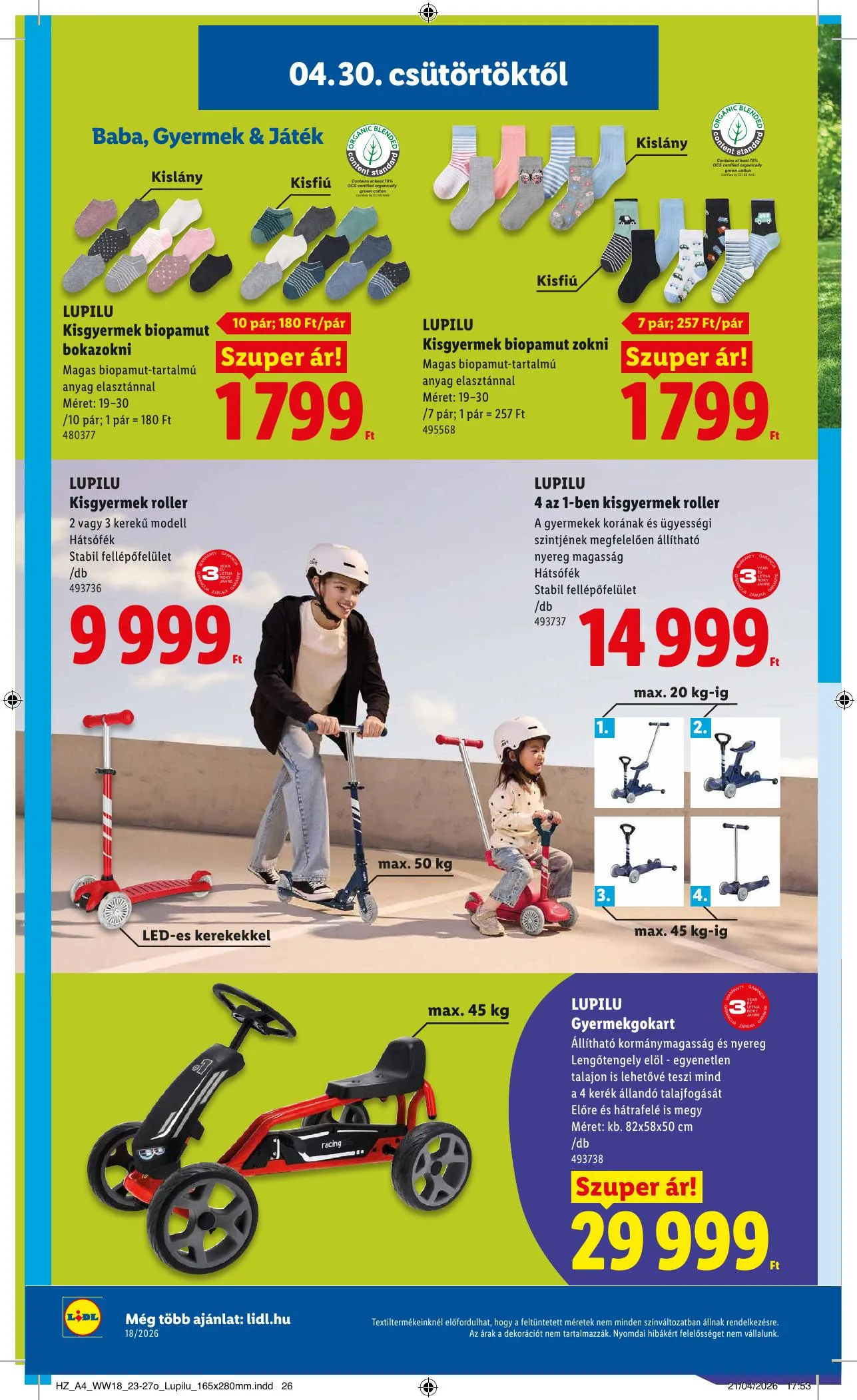 Lidl akciós újság Nonfood 04.30–04.30 – 6. oldal