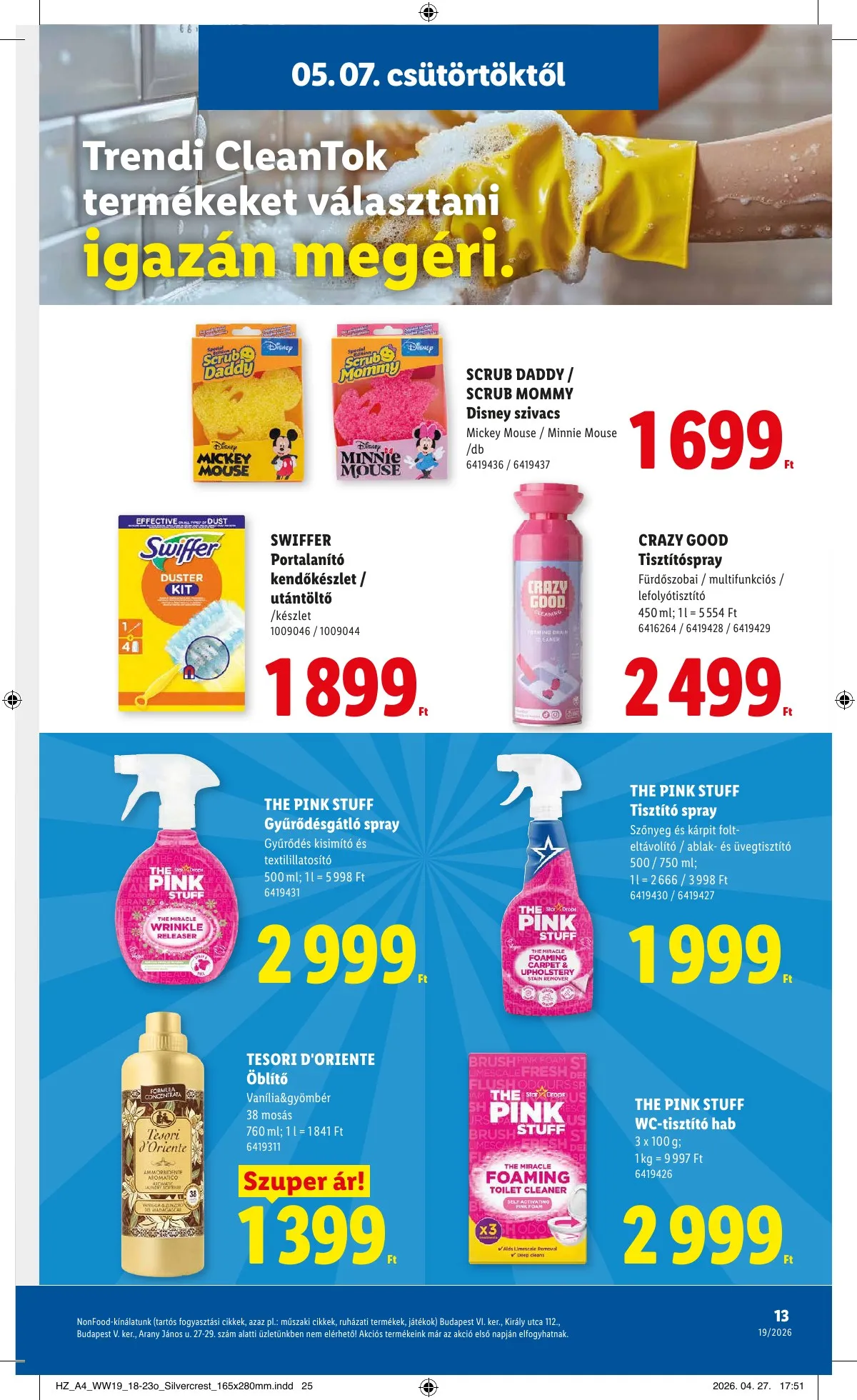 Lidl akciós újság Nonfood 05.07–05.07 – 13. oldal