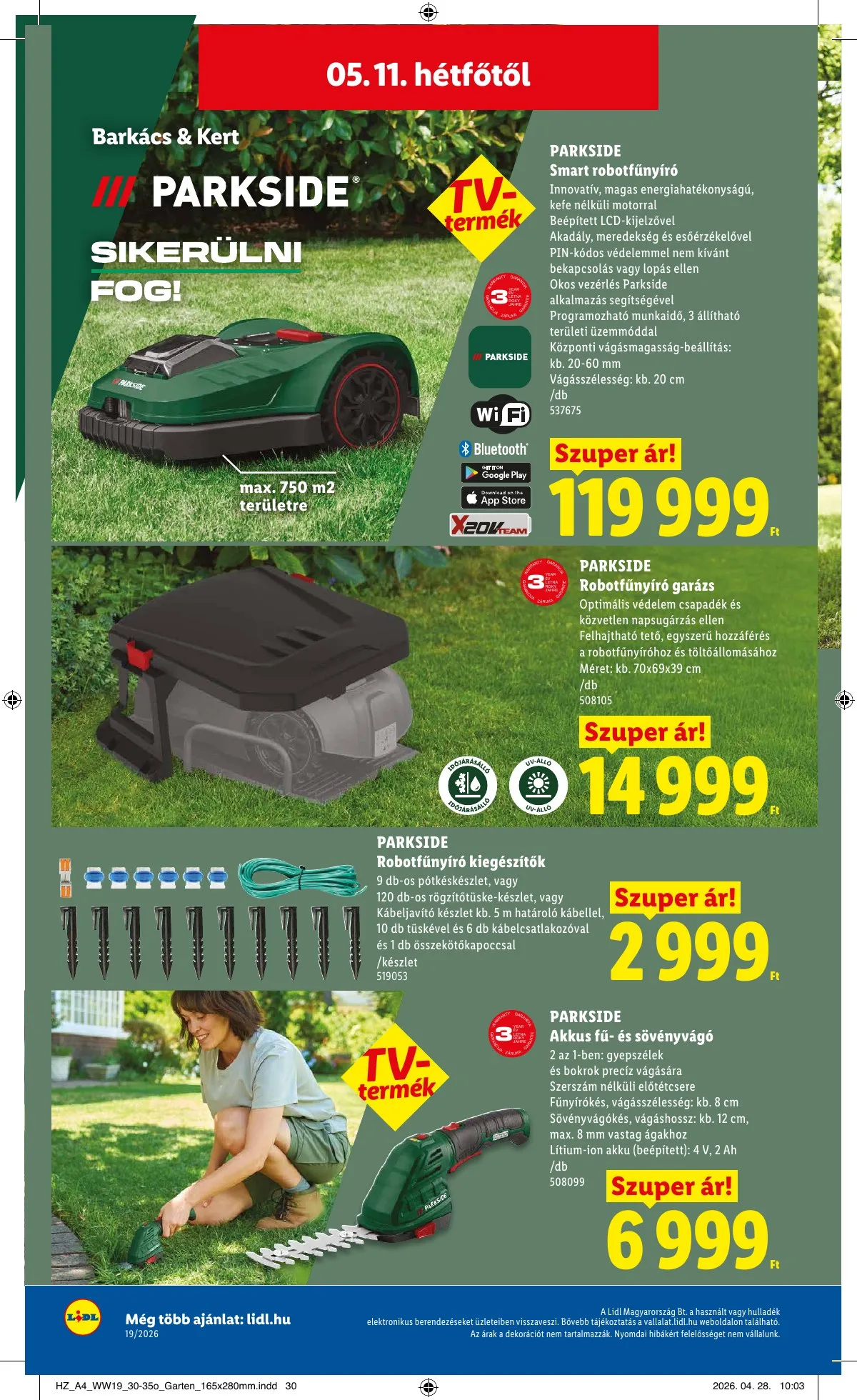 Lidl akciós újság Nonfood 05.07–05.07 – 20. oldal