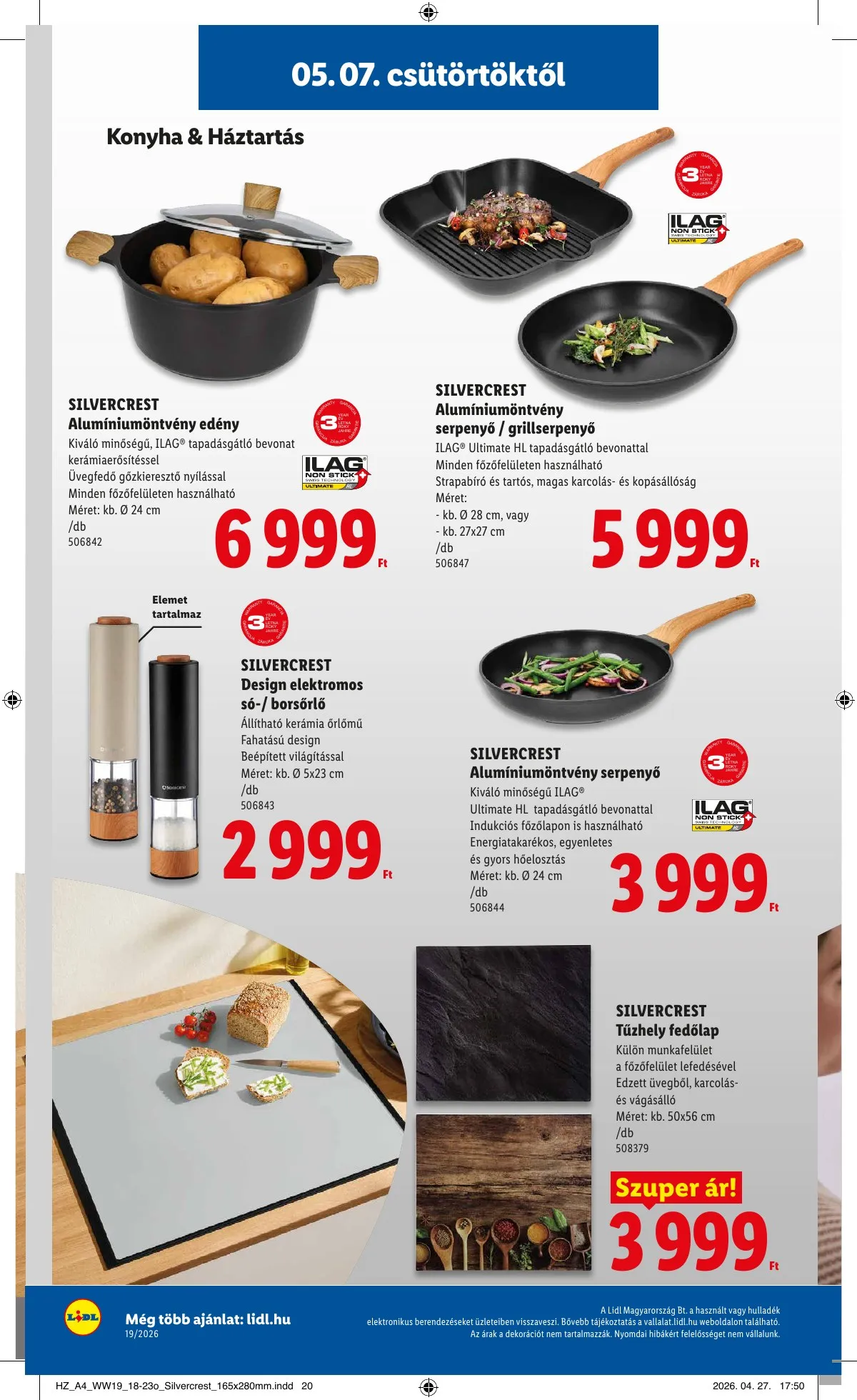 Lidl akciós újság Nonfood 05.07–05.07 – 8. oldal
