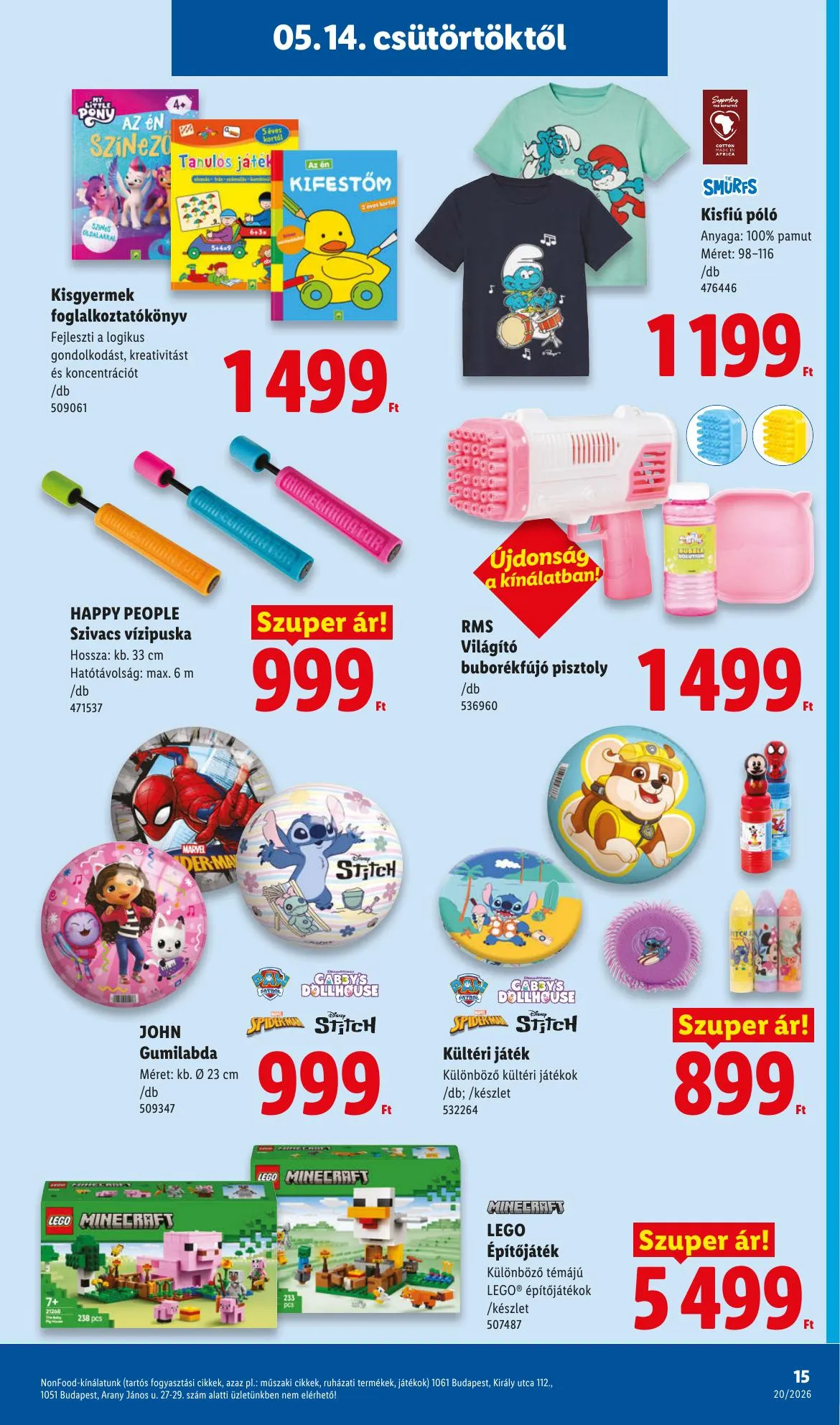 Lidl akciós újság Nonfood 05.14–05.14 – 15. oldal