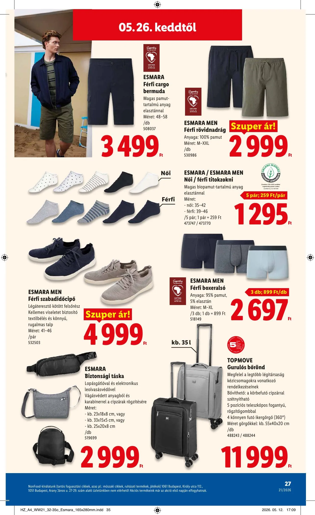 Lidl akciós újság Nonfood 05.21–05.21 – 27. oldal