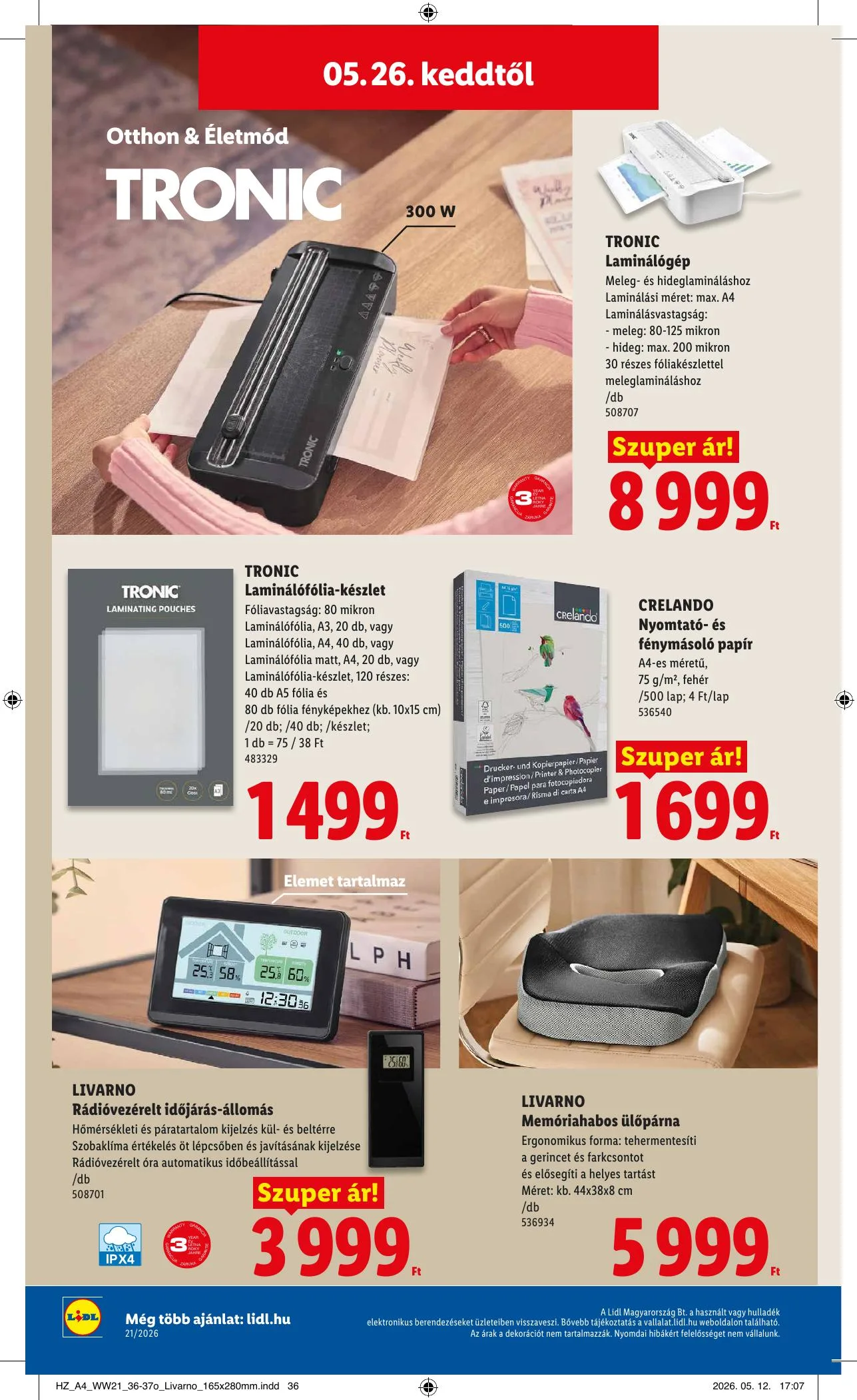 Lidl akciós újság Nonfood 05.21–05.21 – 28. oldal